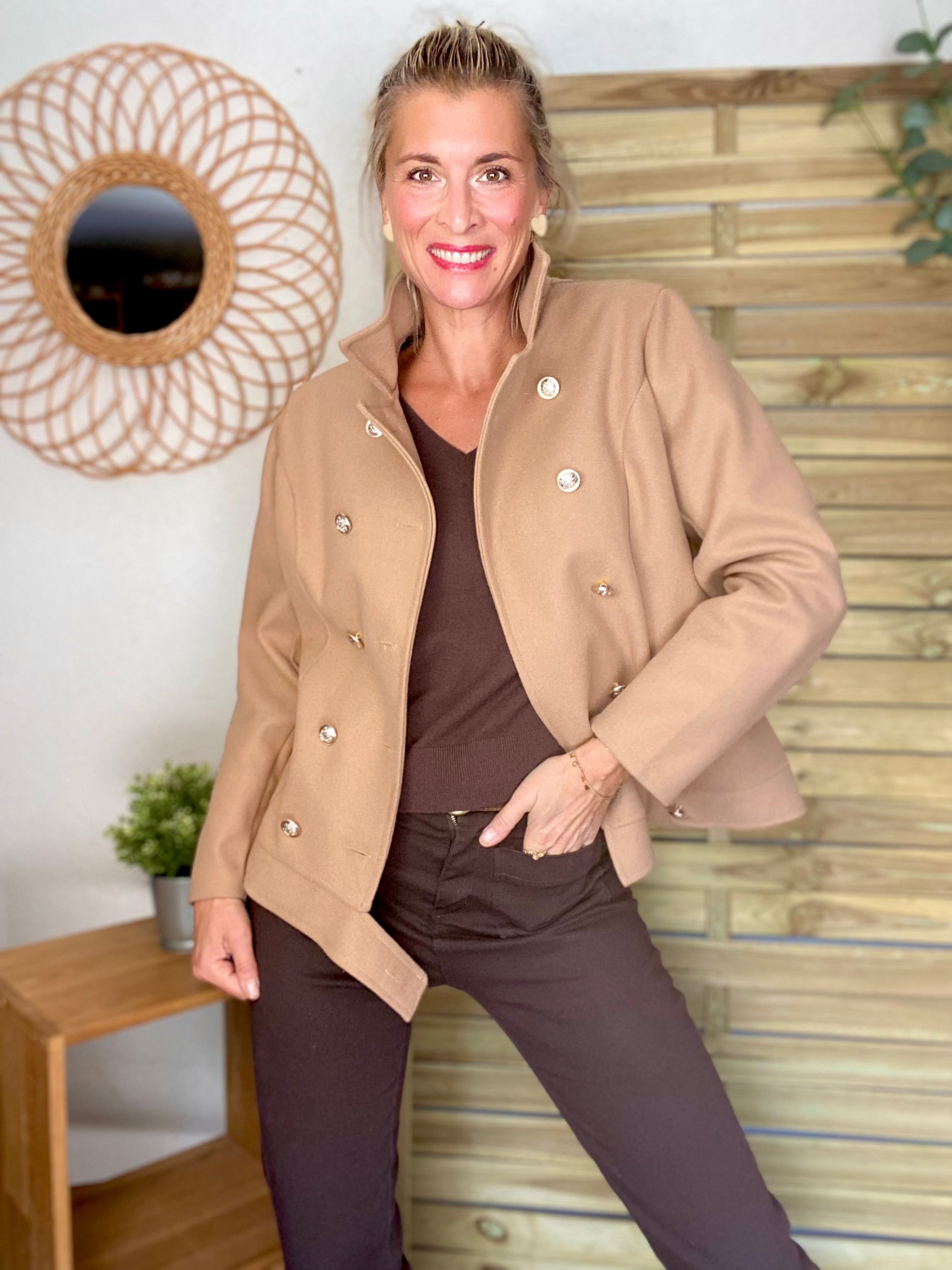 Veste caban légère JACK - Camel clair