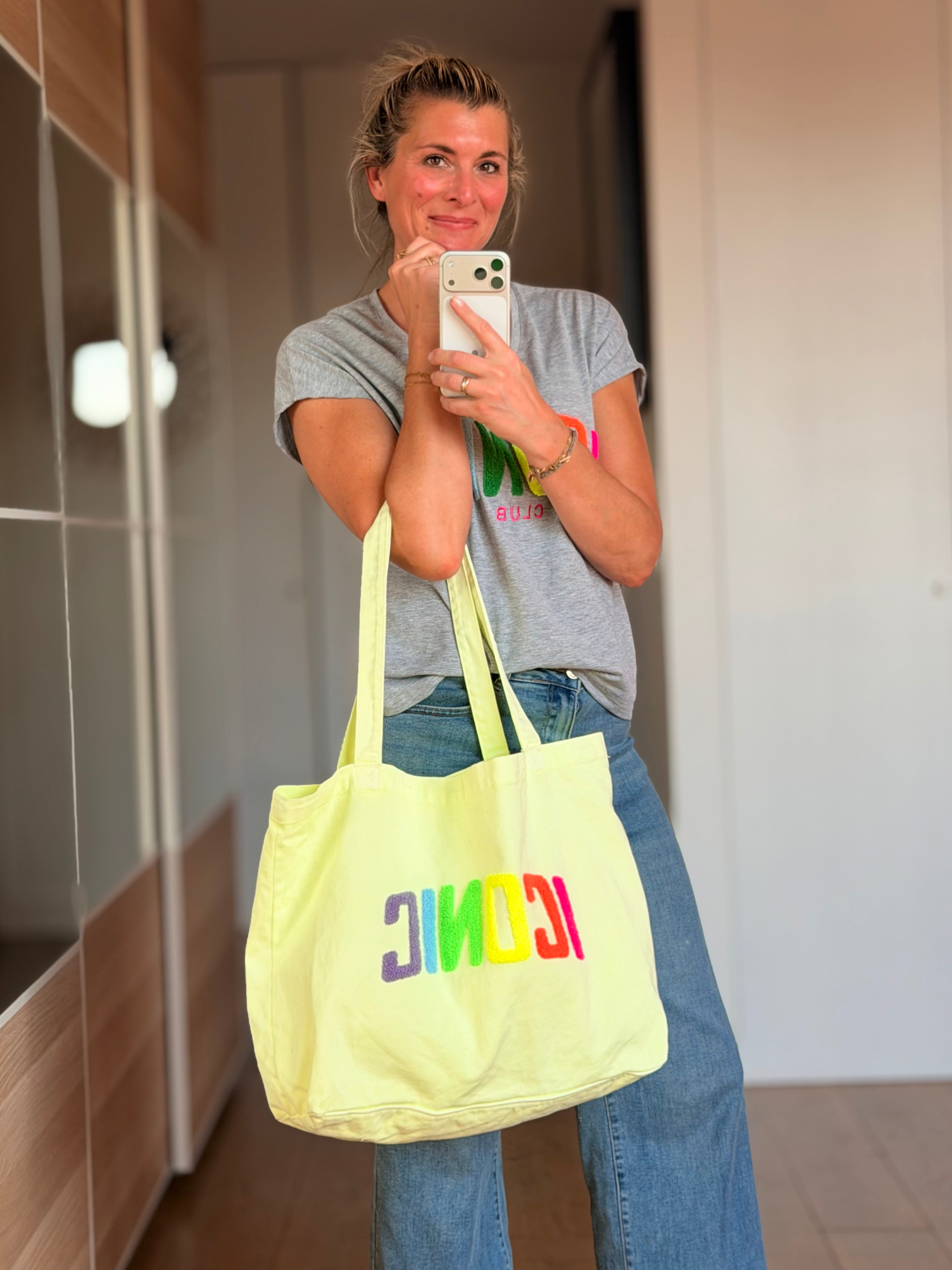 Grand Tote bag ICONIC Jaune VANINA