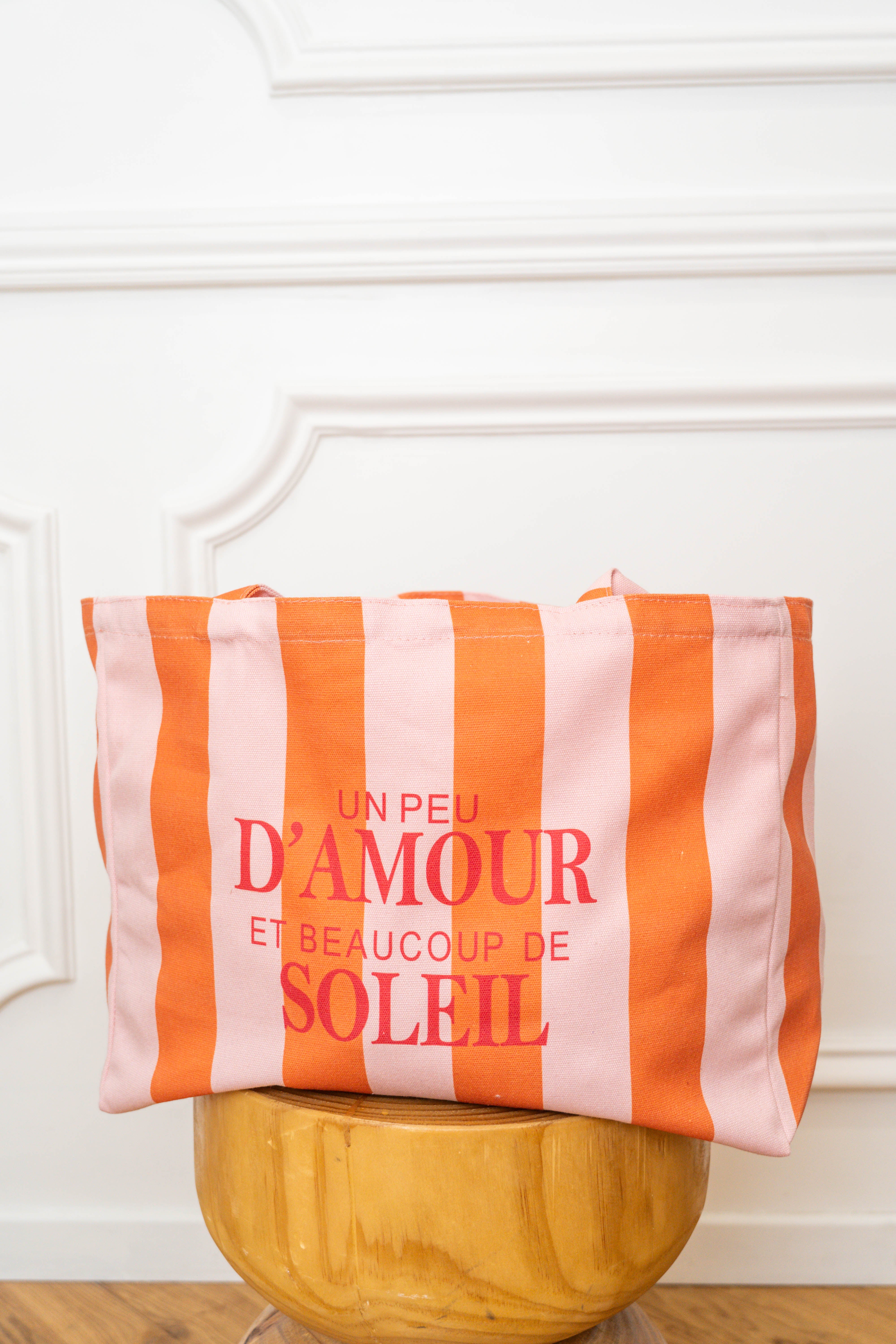 Grand cabas Tote bag un peu d’amour et beaucoup de soleil ELSY