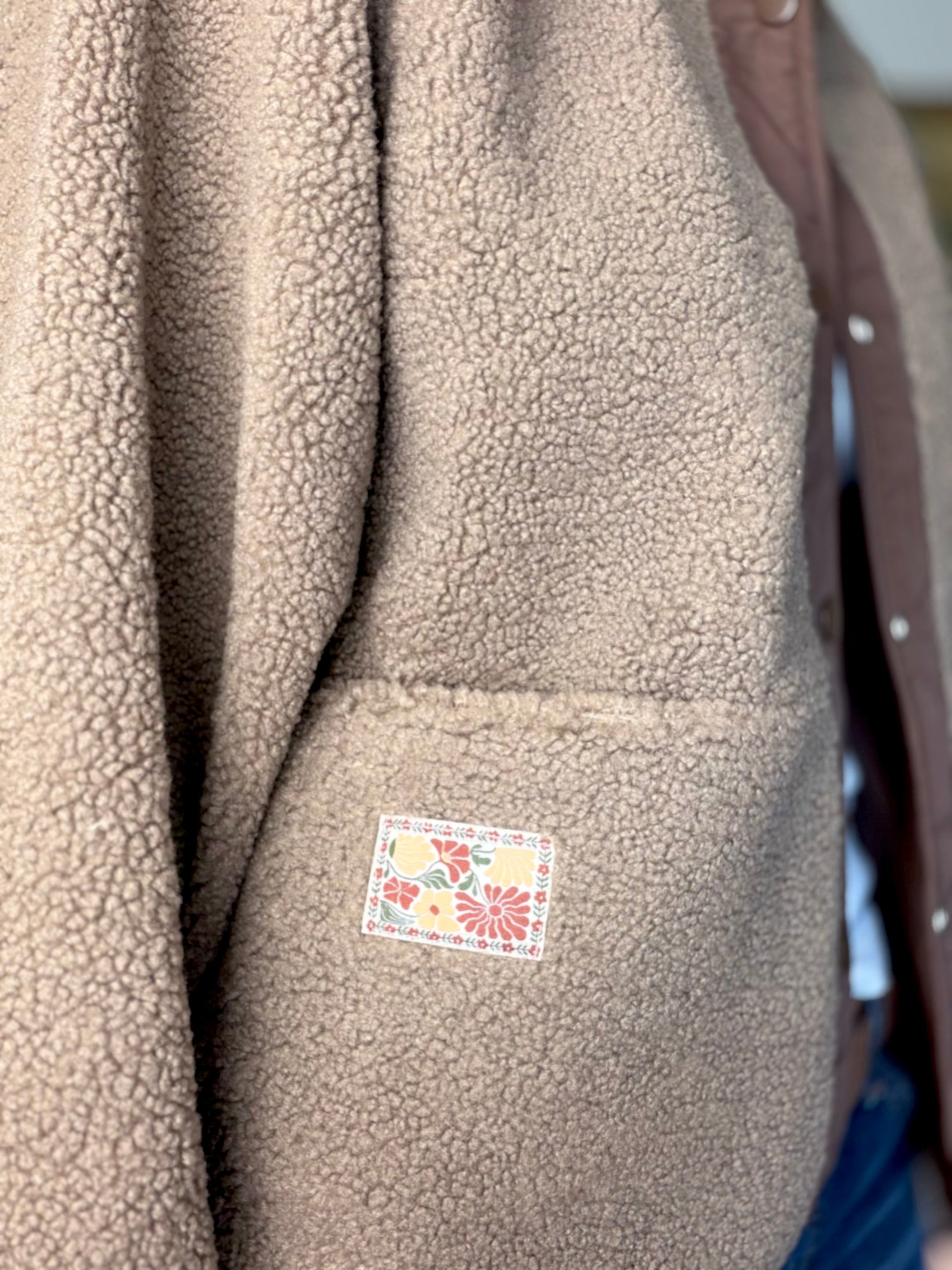 Veste matelassée réversible Sherpa AMÉLIE Chocolat