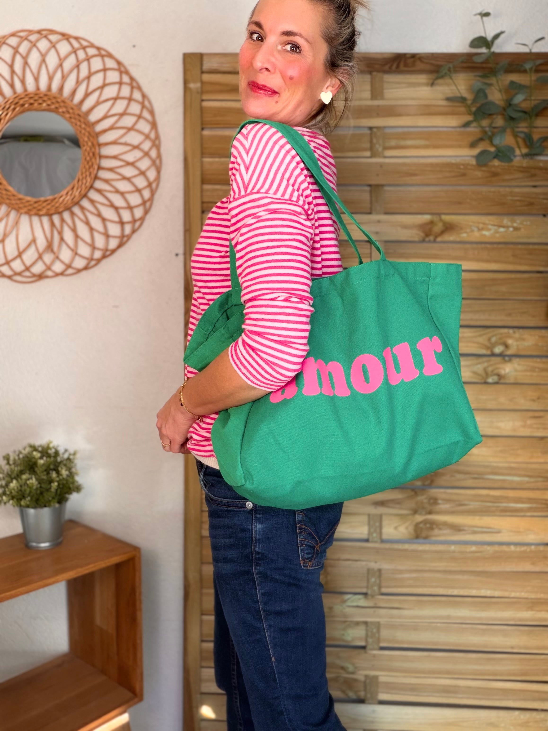 Grand cabas Tote bag amour BELLY