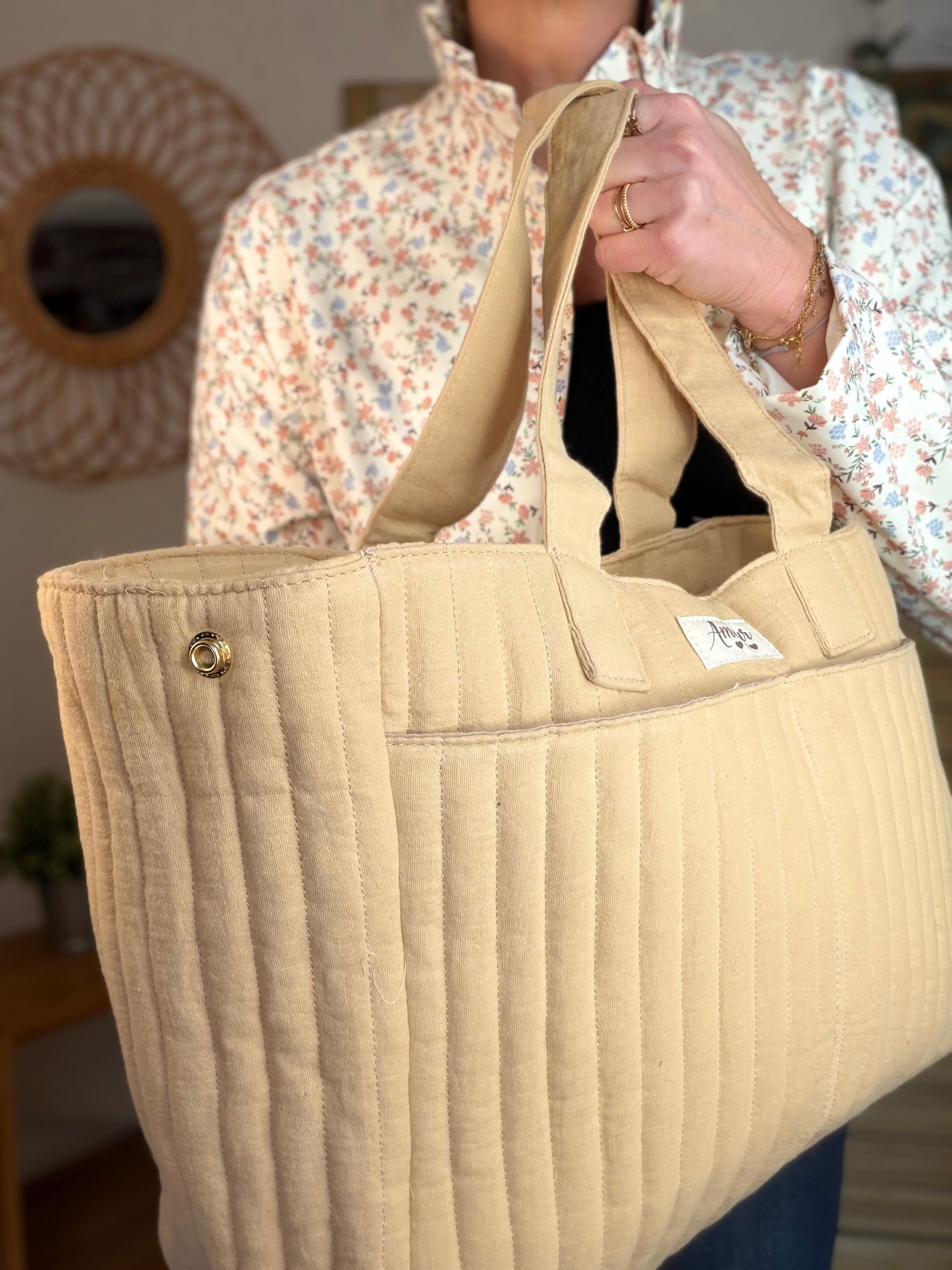 Sac week-end / à langer ANTONIN Sable