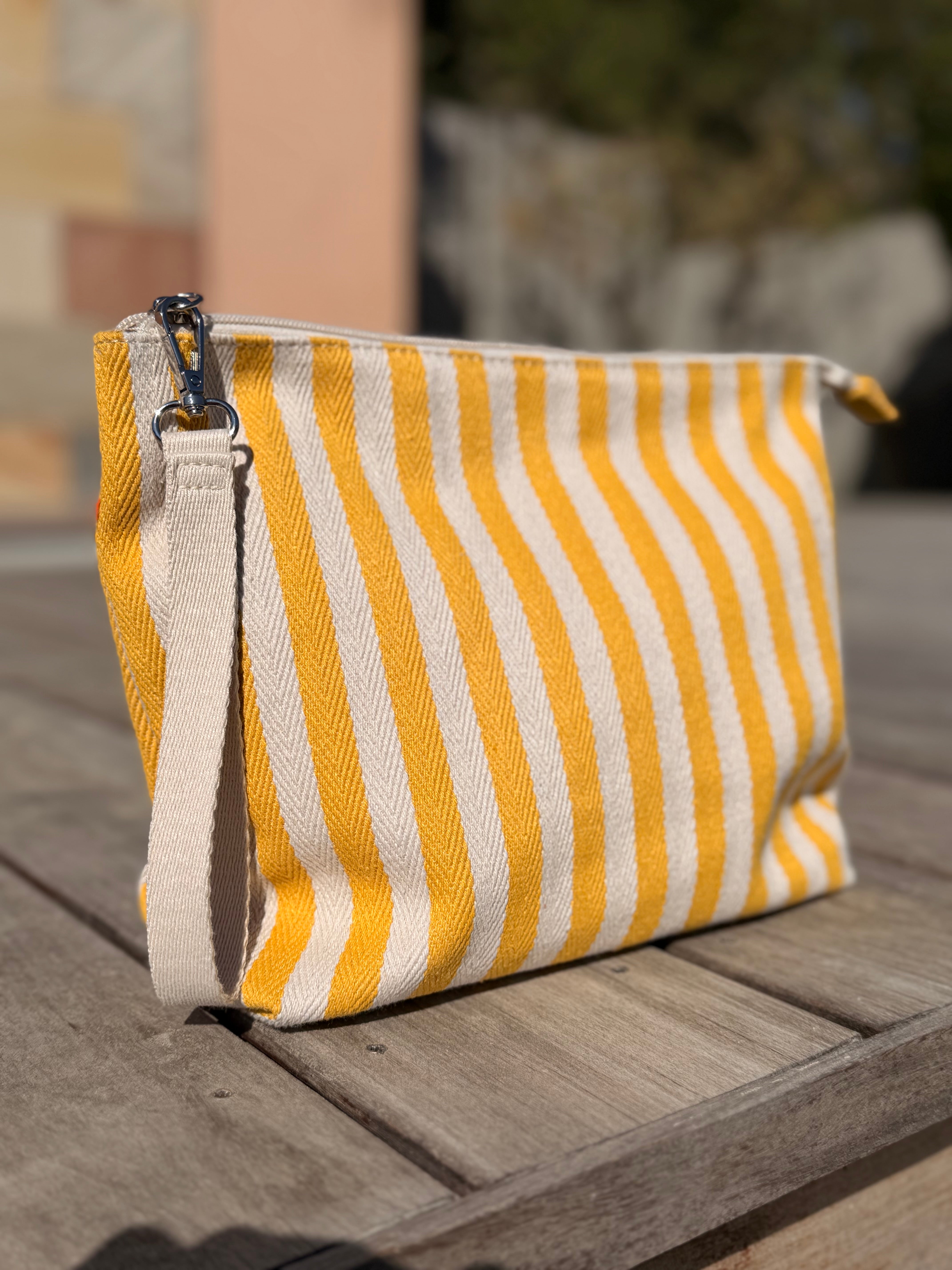 Pochette / Trousse de toilette rayée PAULINA