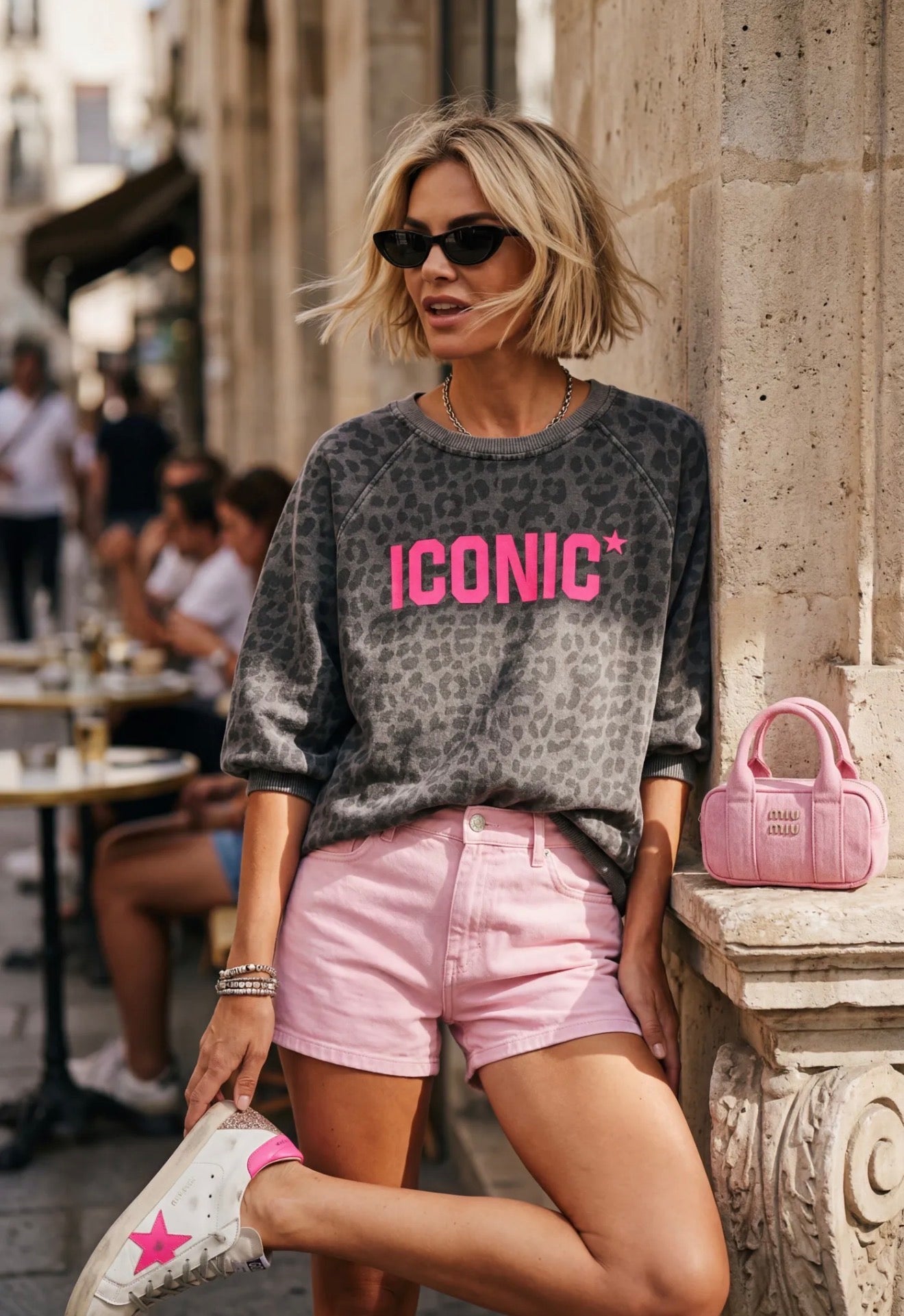 Sweat ICONIC Léo - ANGELA Gris