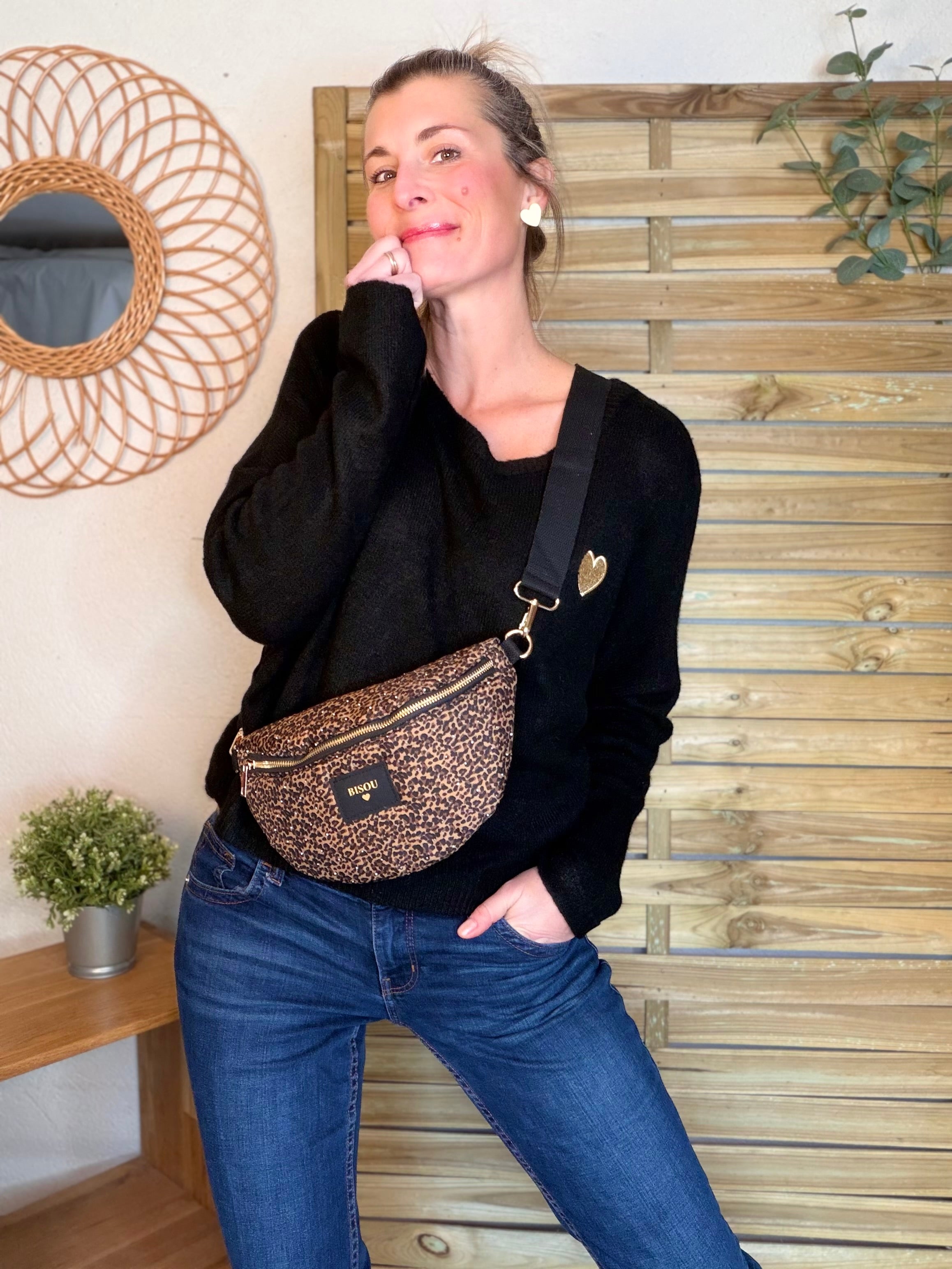 Sac banane avec strass BONNIE - Léo Bisous