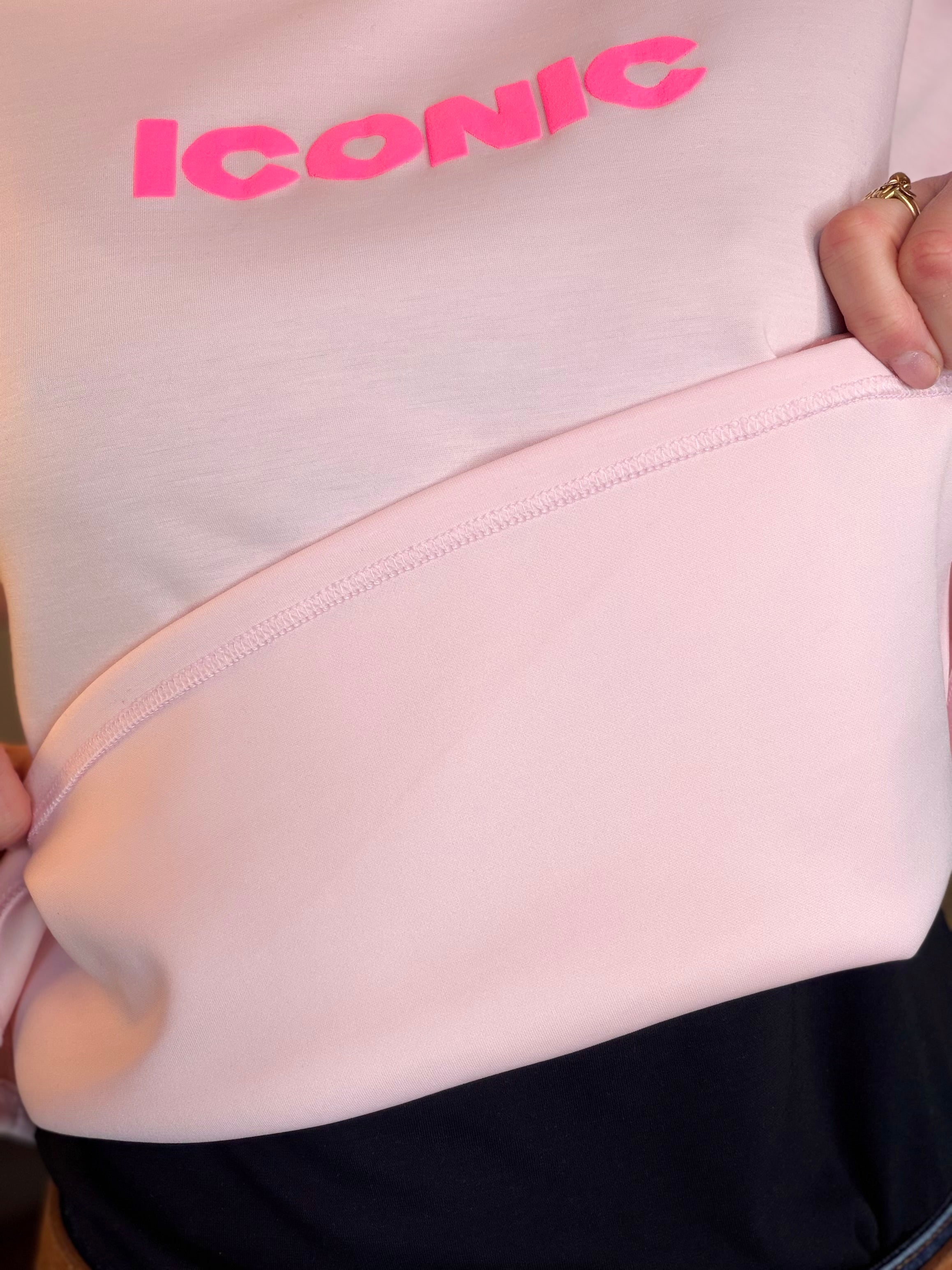 Tee shirt ICONIC - THÉA Rose clair