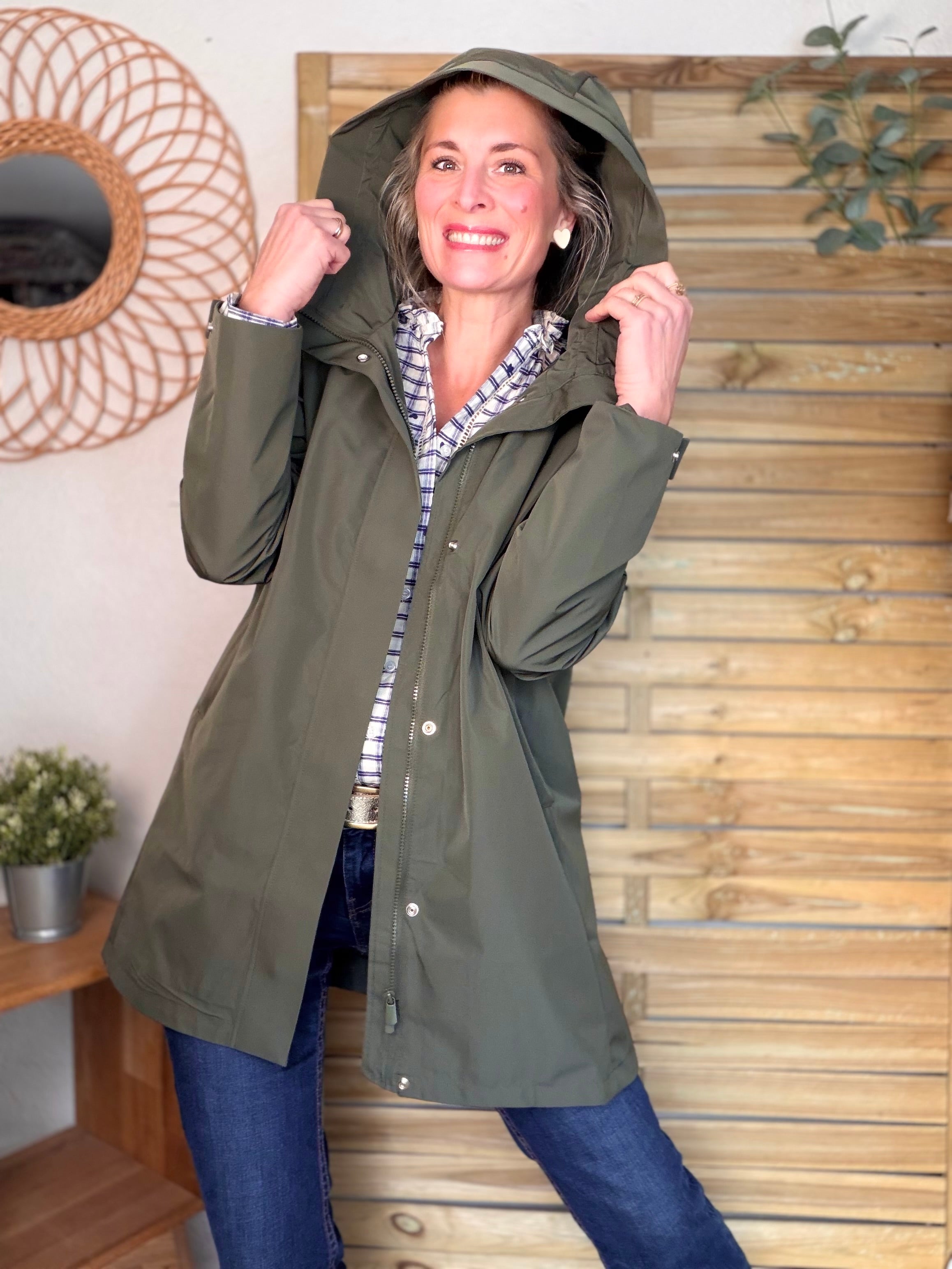 Imperméable LAURENCE long - Kaki