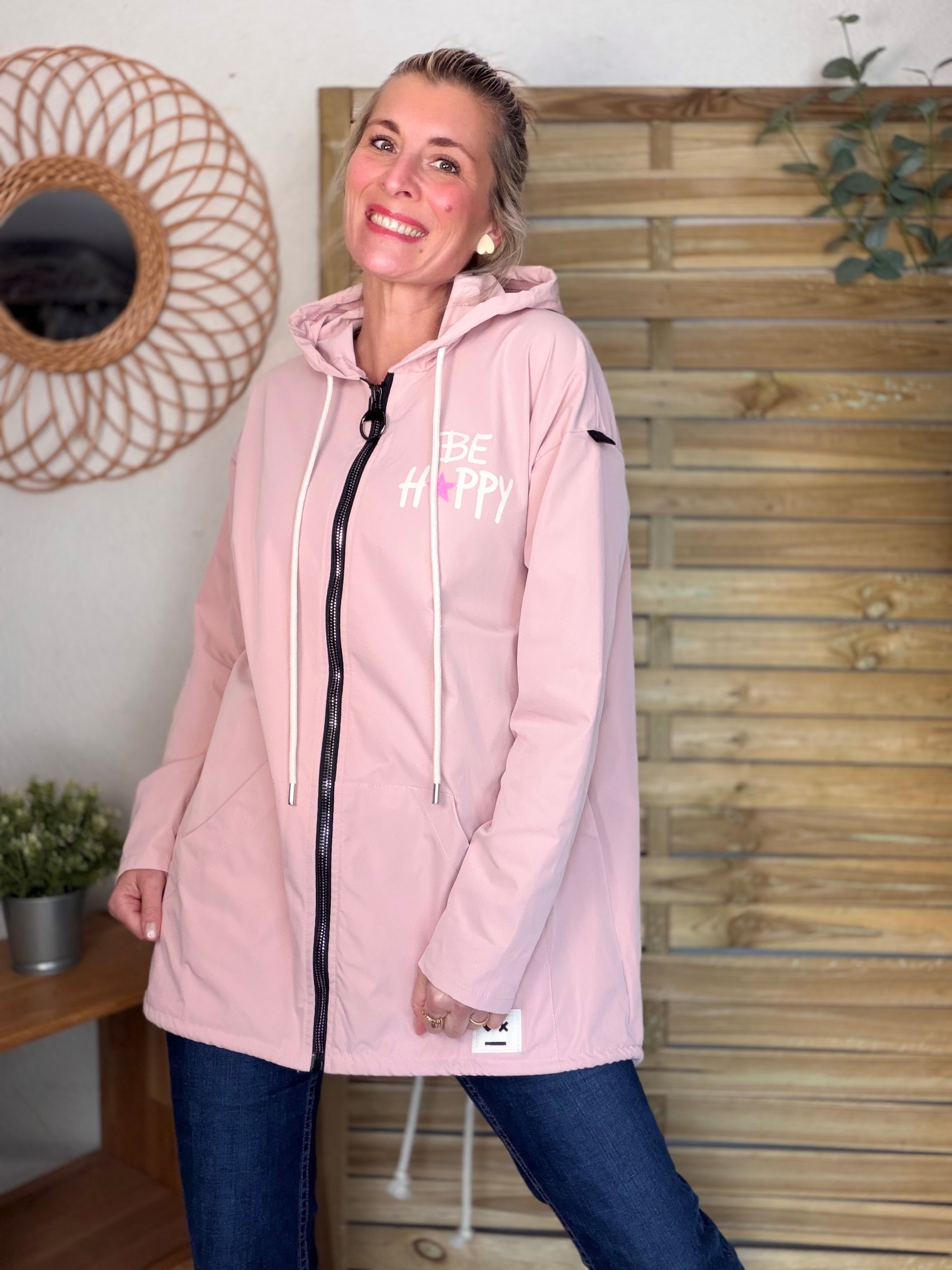 Veste Coupe vent long LESLIE - Rose clair