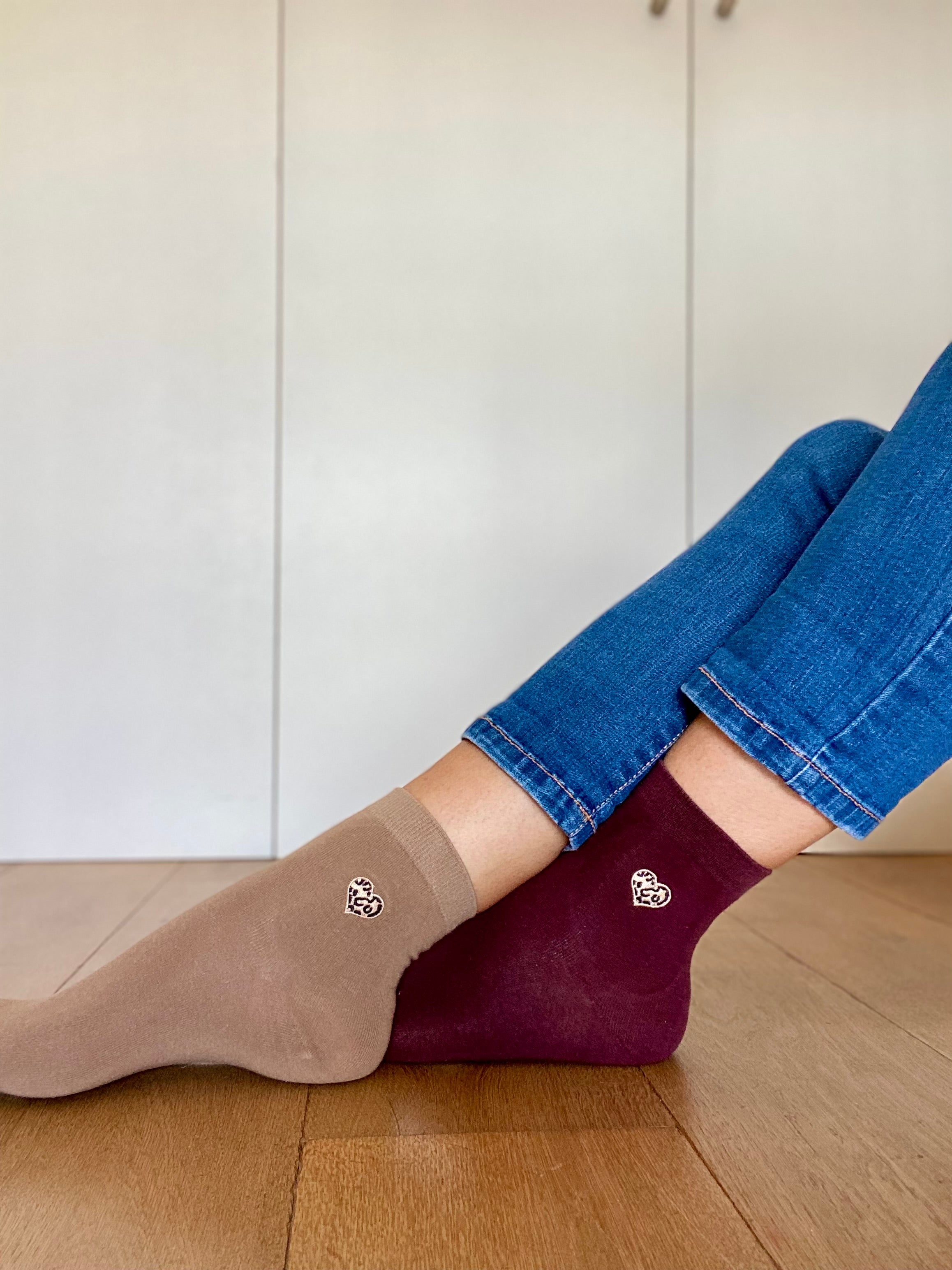 Chaussettes Coeur Léo 🐆 SANDY