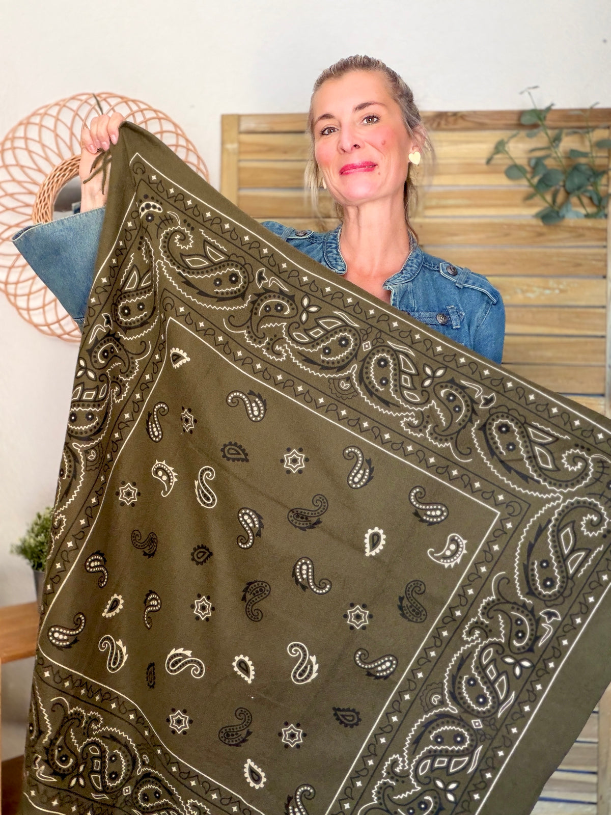 Écharpe Bandana Kaki