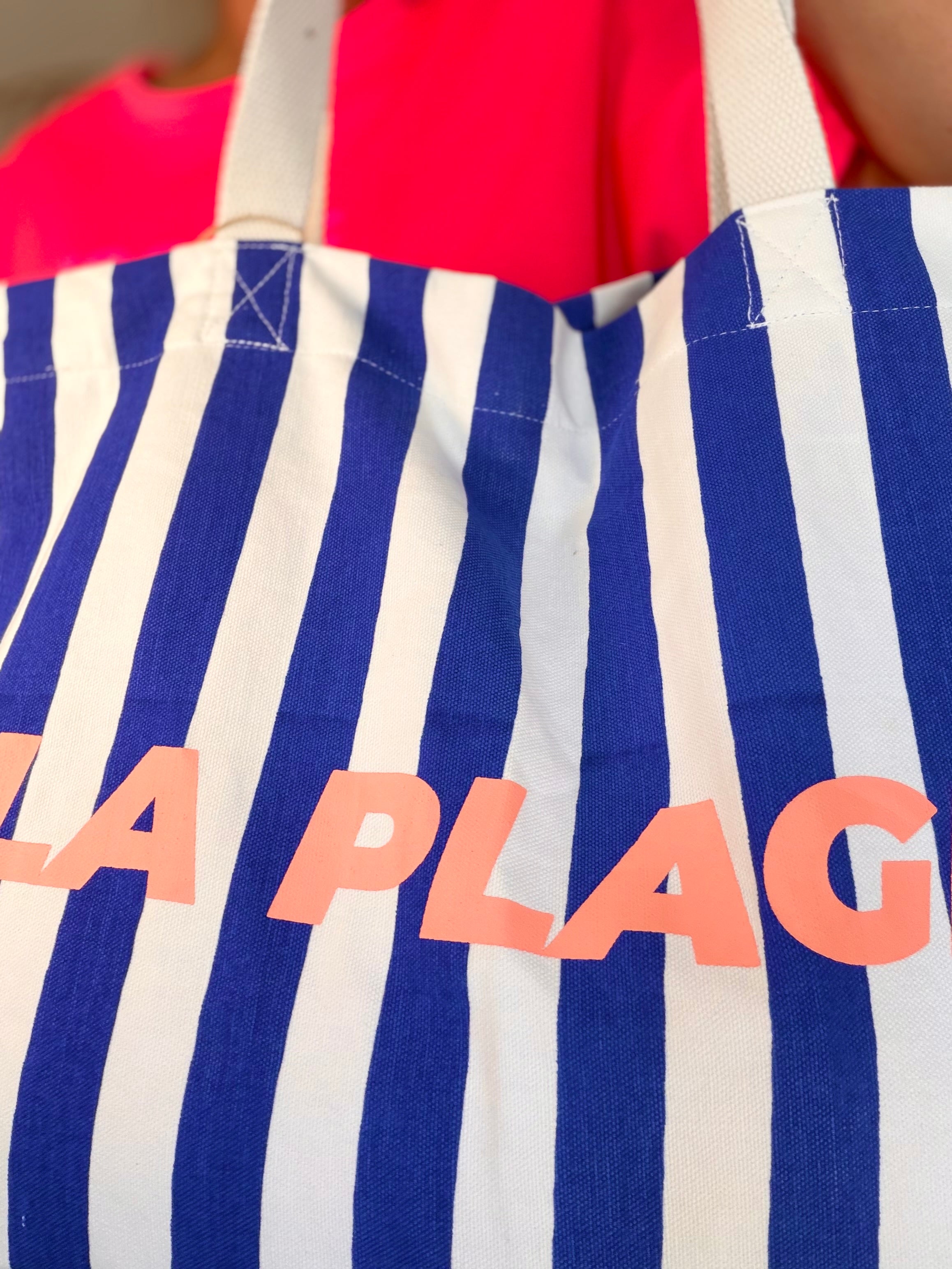 Sac week end rayé LA PLAGE - FAMILY IMPACT STORIES