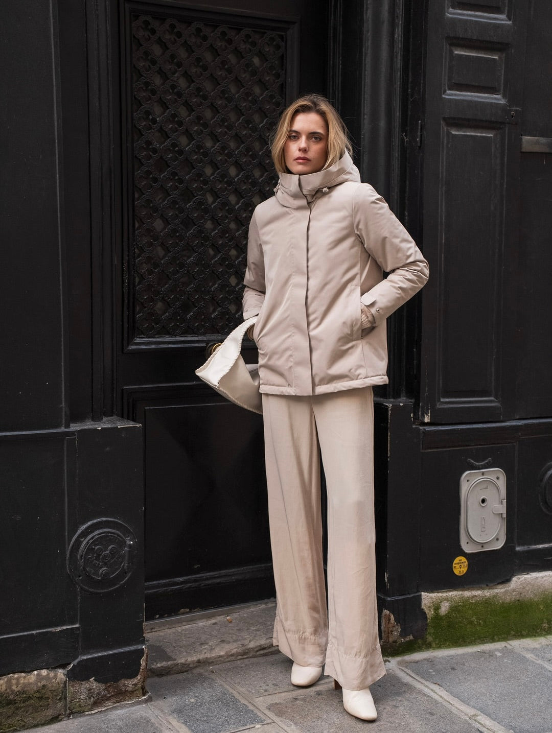 LAURA JO - Parka fourrée imperméable AMBRE MI-LONG - Beige / Camel