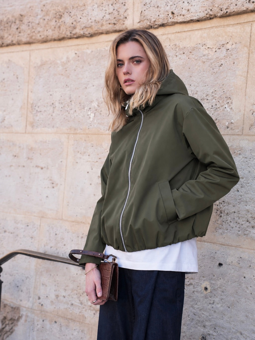 LAURA JO - Imperméable ÉLÉA court - Kaki