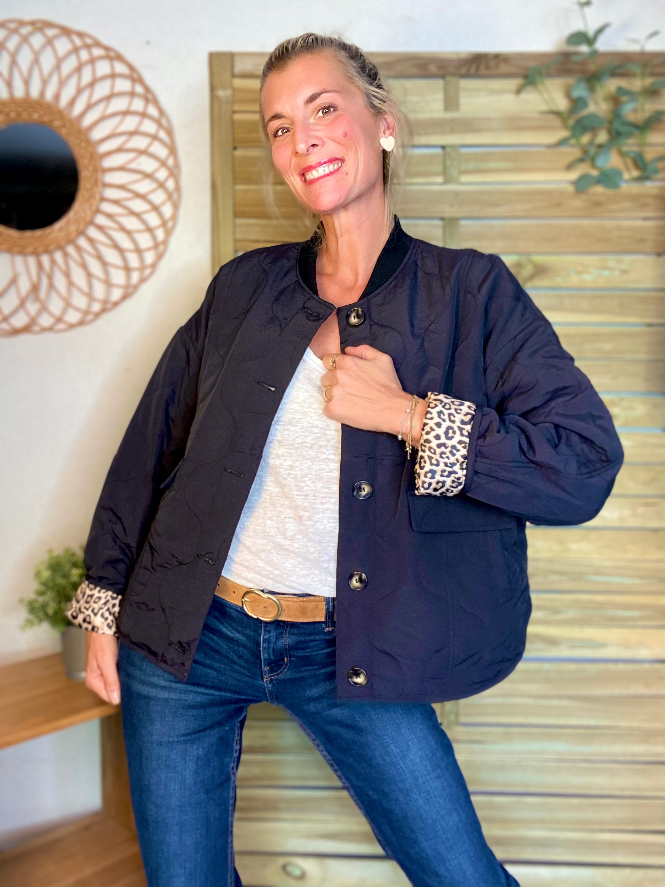 ⚡️ PÉPITES FRIDAY - Veste matelassée noir/léo HARPER