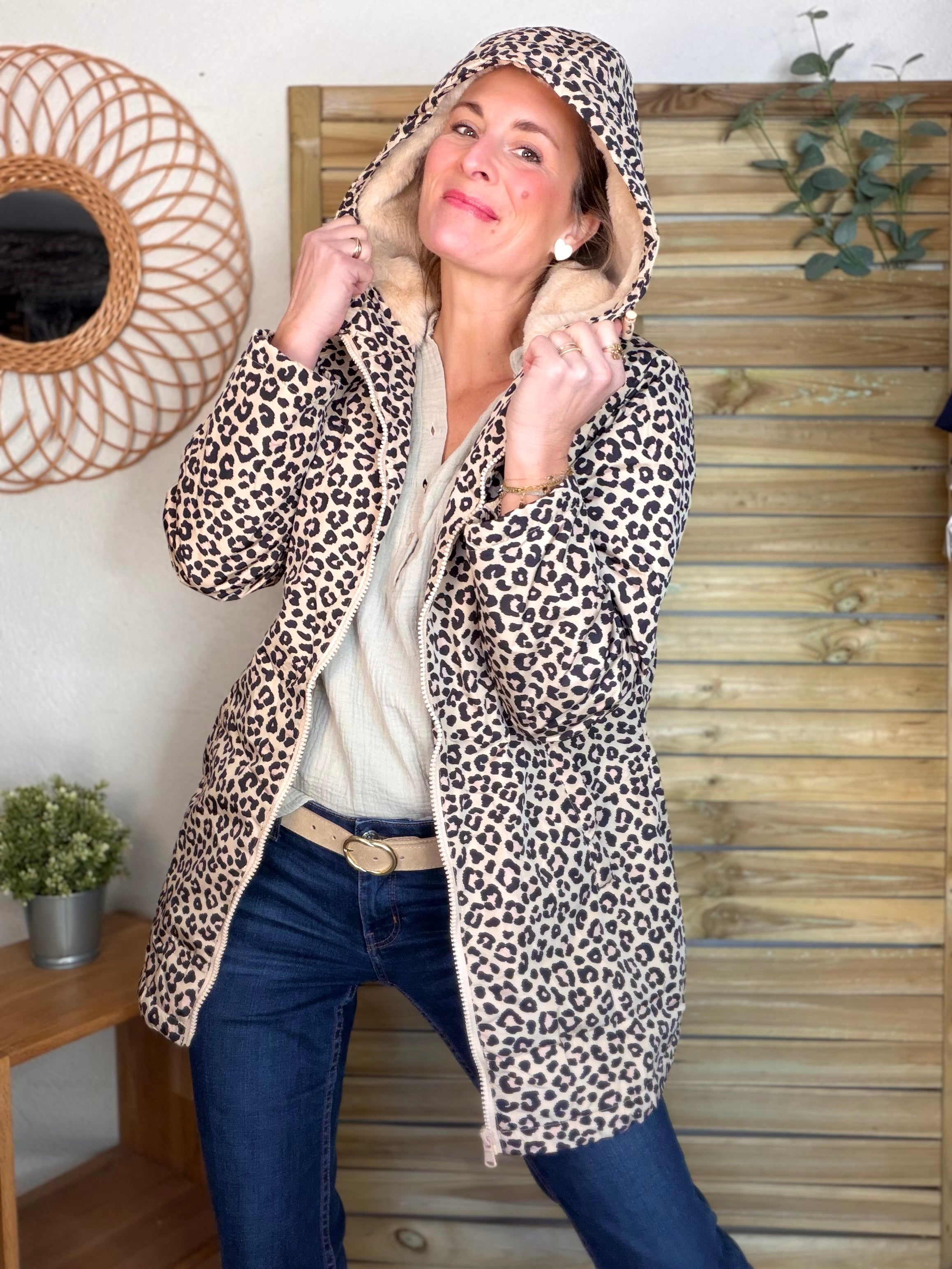 ⚡️ ARRIVAGE - Parka Imperméable fourré ALICE - Léo beige