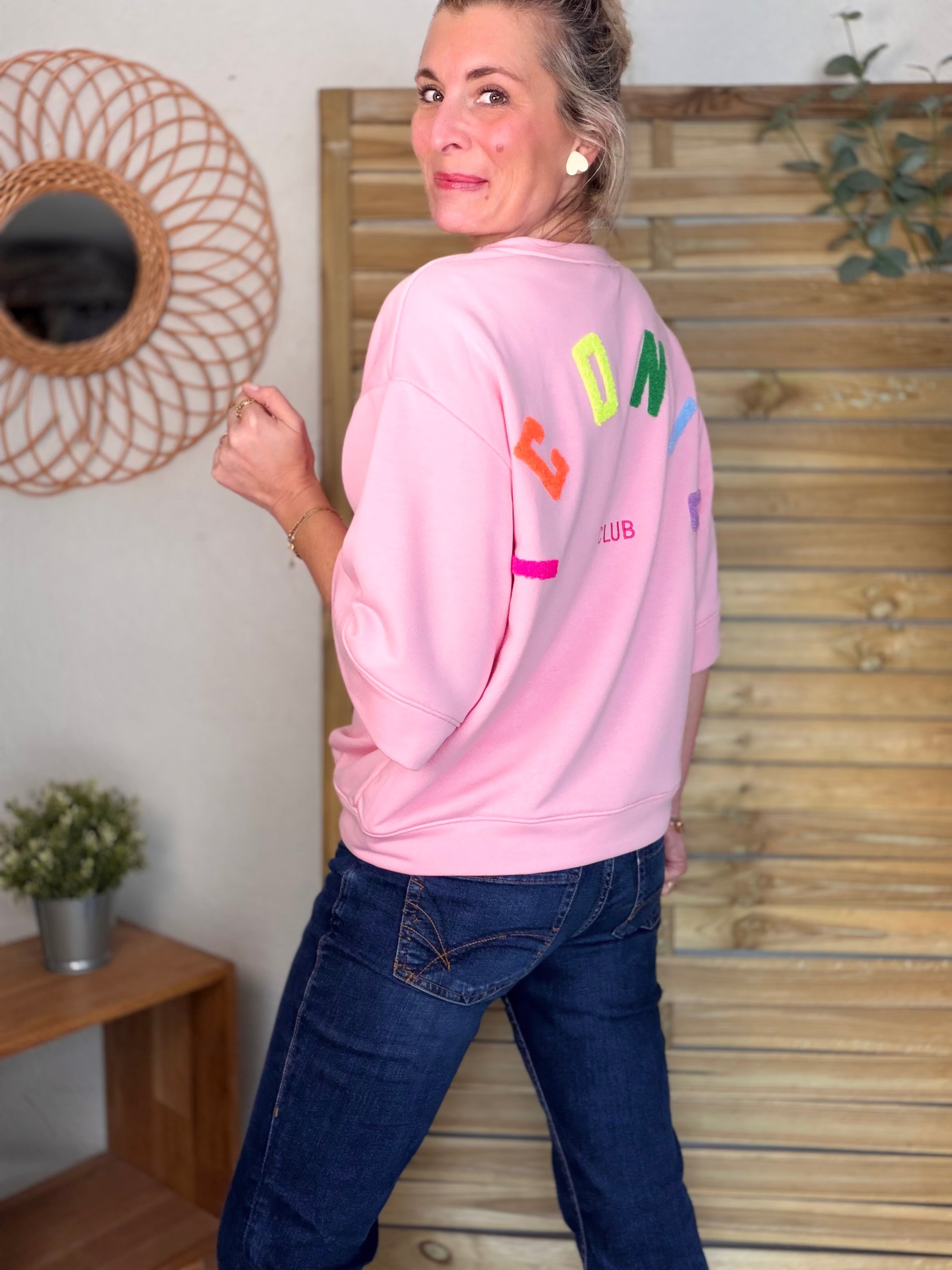 Sweat oversized ICONIC Club - ILONA Rose