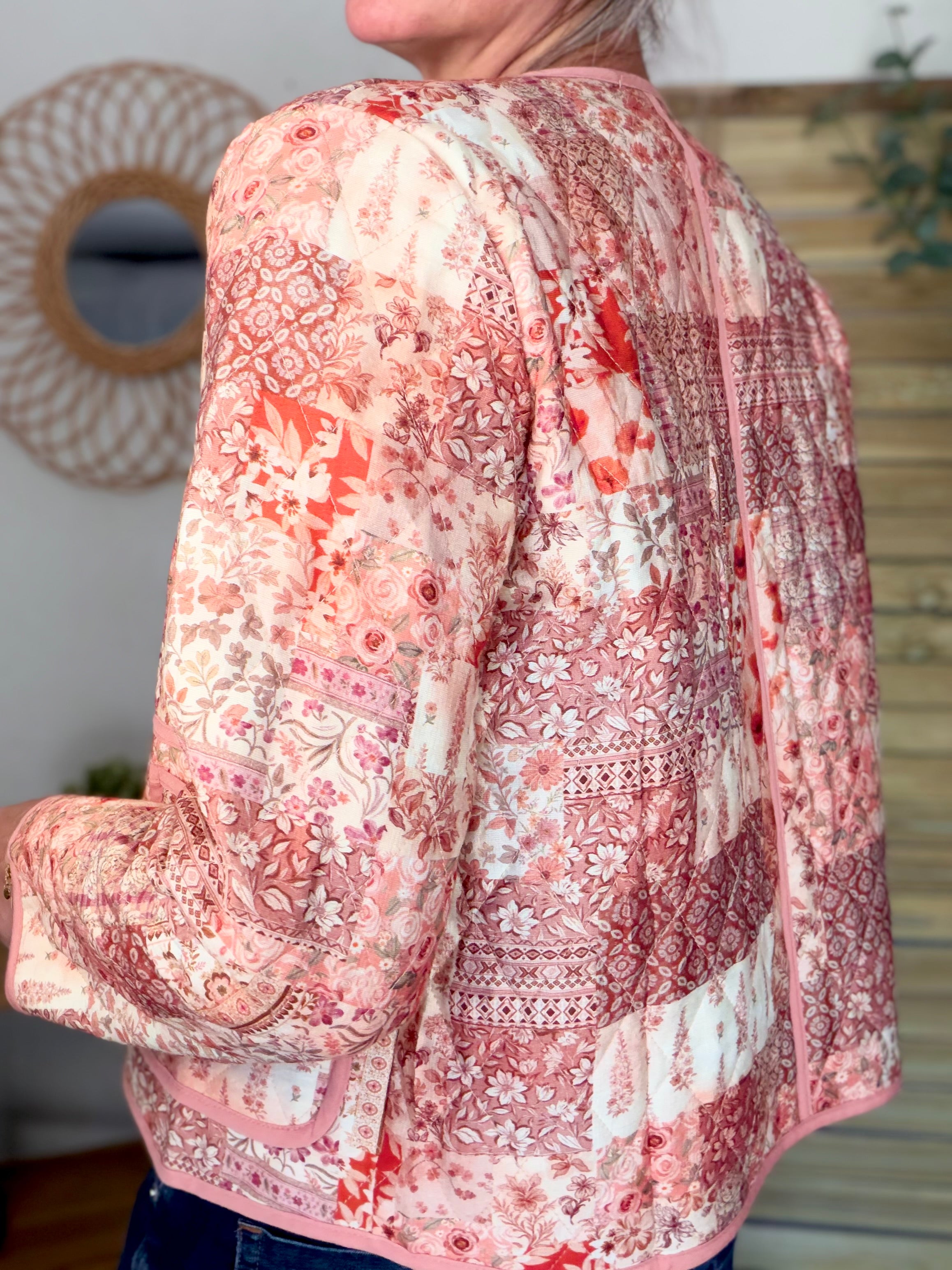 Veste courte Patchwork matelassée légère ADELAÏDE