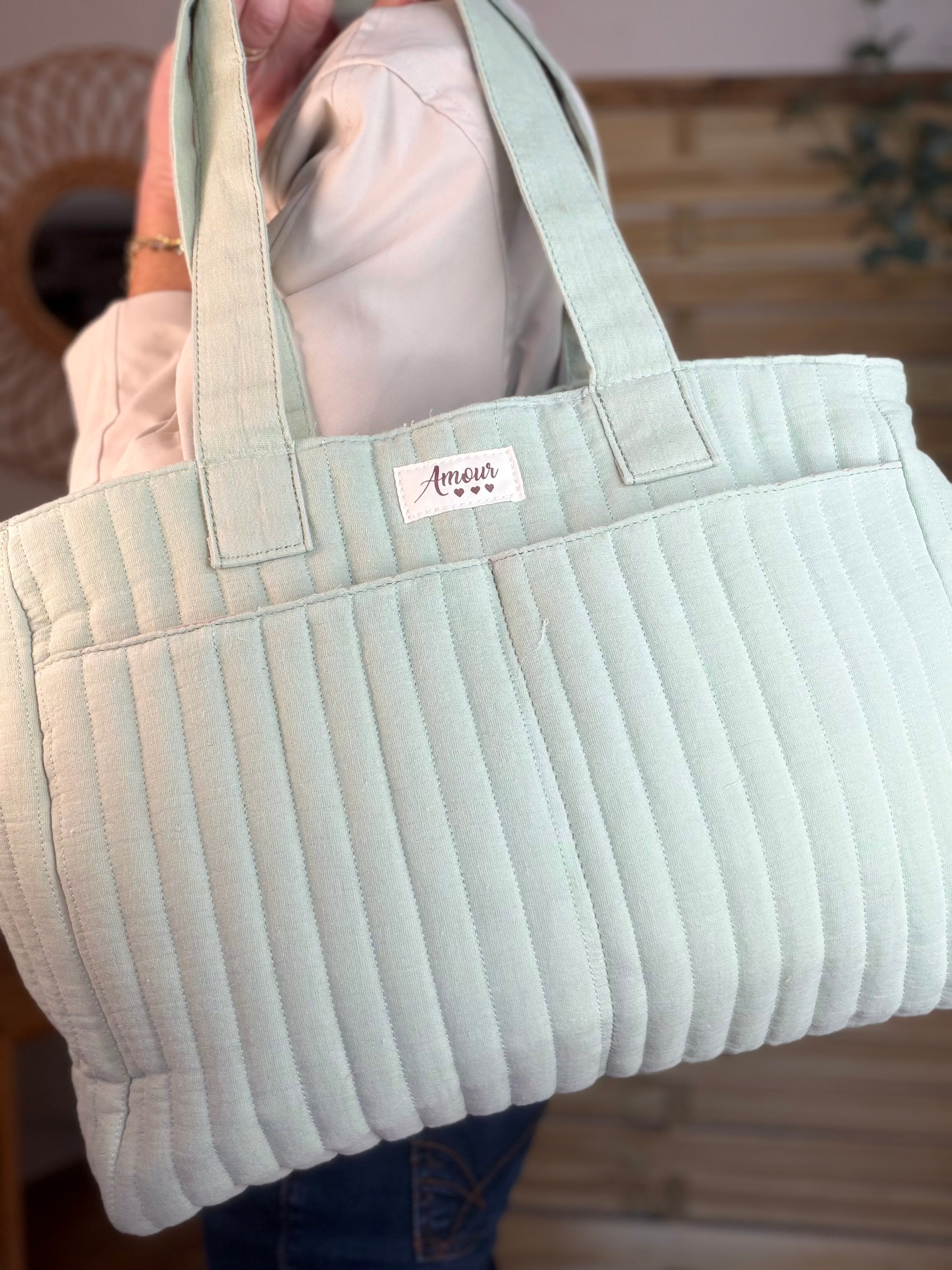 Sac week-end / à langer ANTONIN Vert d’eau