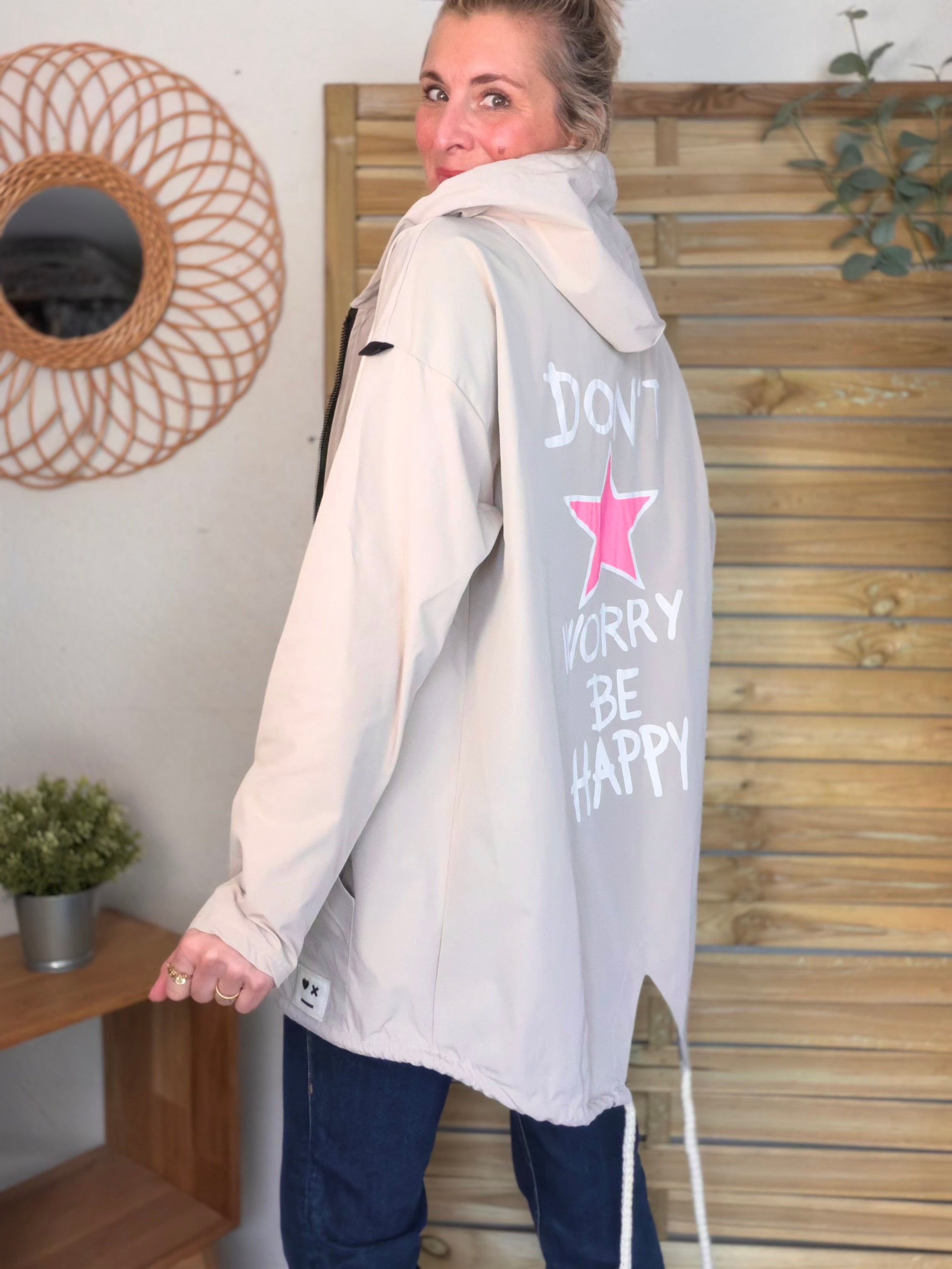 Veste Coupe vent long LESLIE - Beige