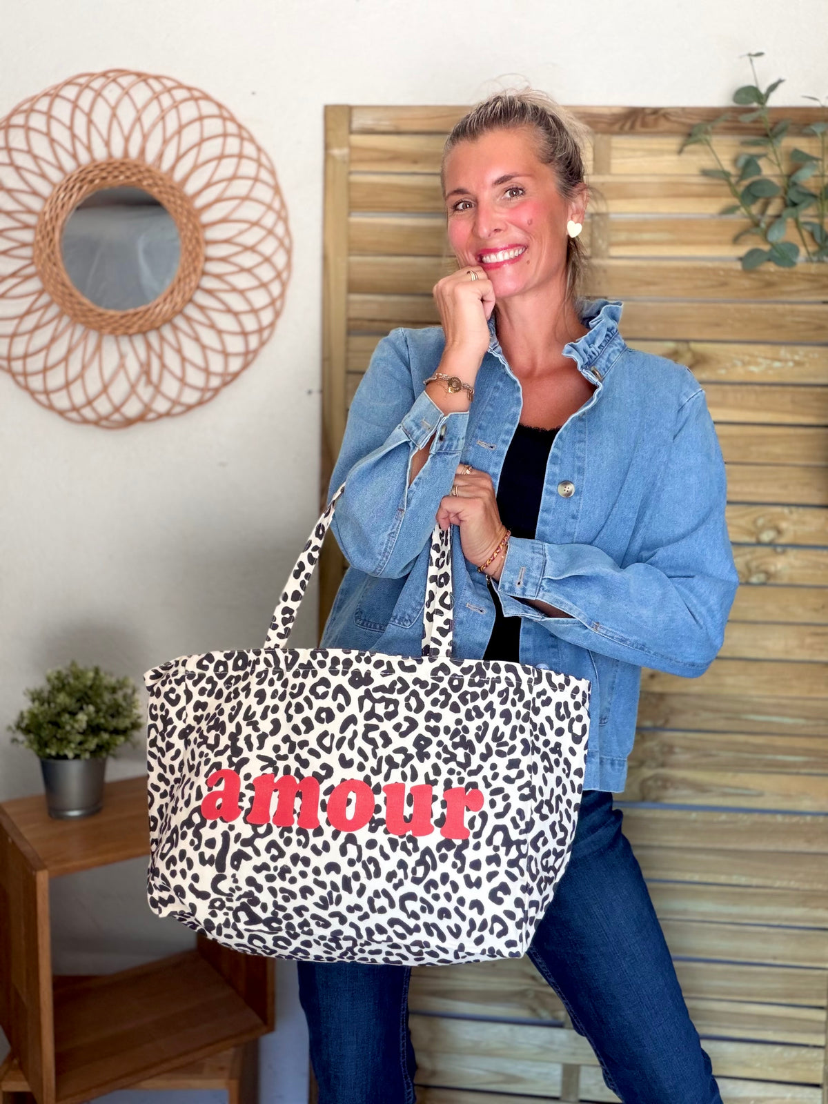 Grand cabas Tote bag Léo amour BELLY