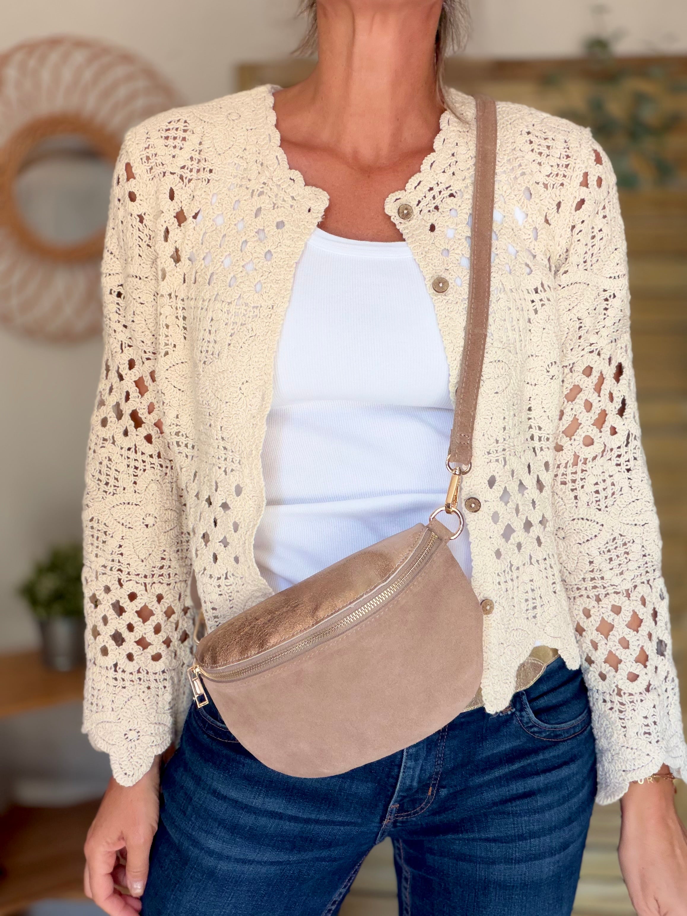 ⚡️ ARRIVAGE - Gilet en crochet PACOME écru