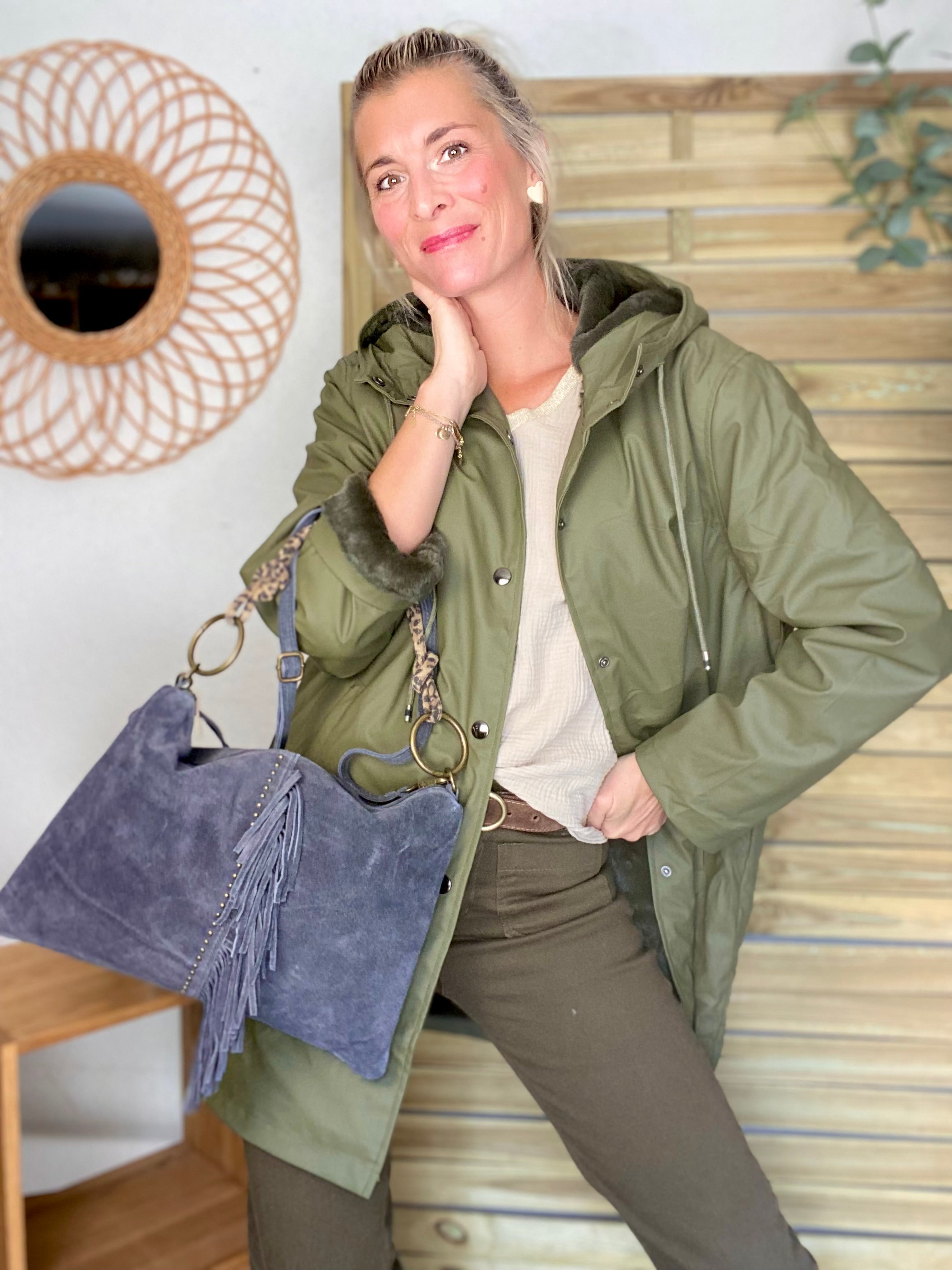 ⚡️ PÉPITES FRIDAY - Parka fourrée Imperméable Kaki - RILEY