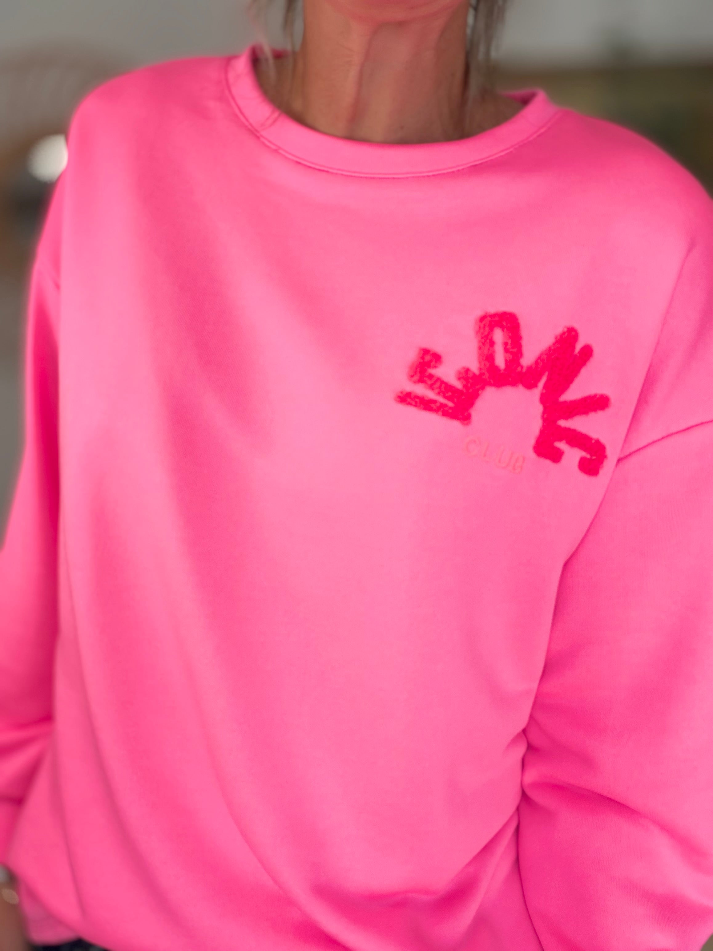 Sweat ICONIC multicolore - NORA Rose fuschia