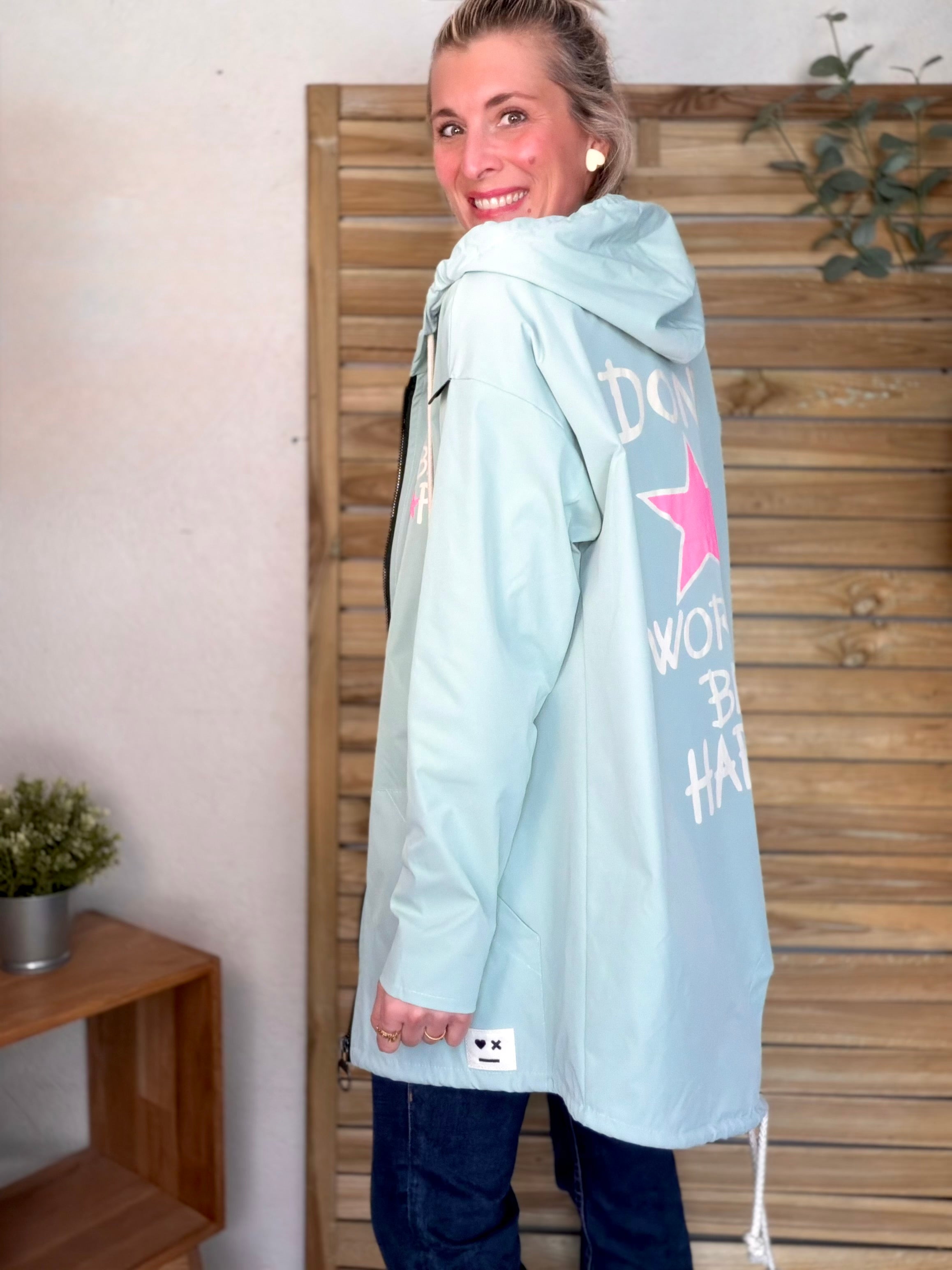 Veste Coupe vent long LESLIE - Vert d'eau