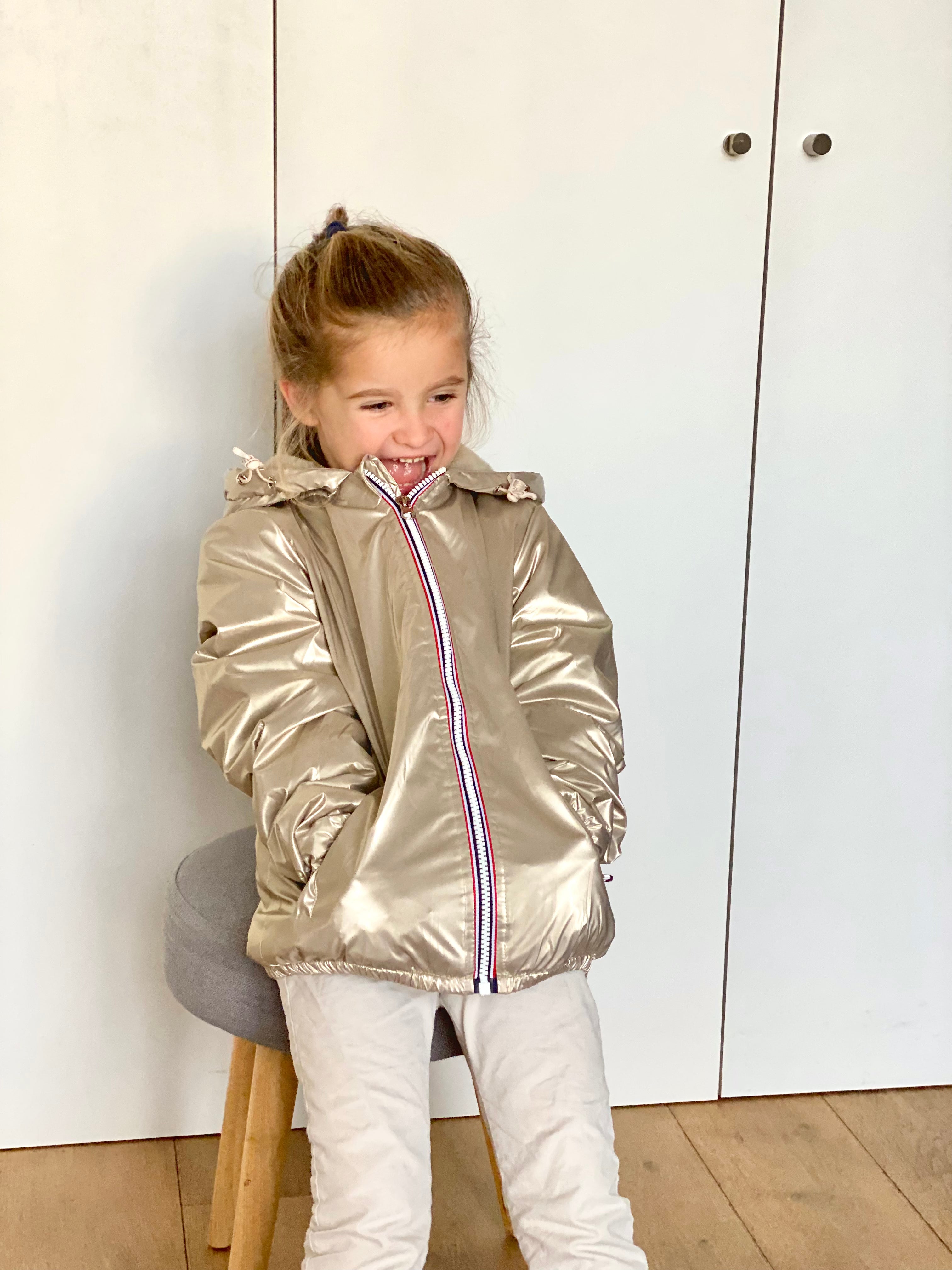 Parka Imperméable mixte LOUIS.E KIDS fourré - Doré - Laura Jo