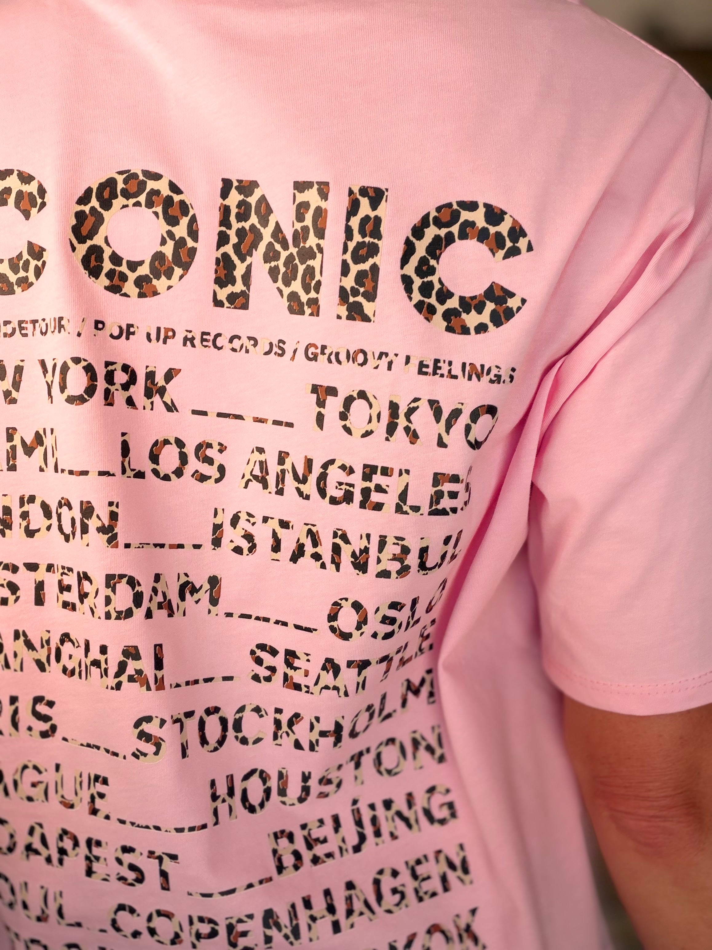 Tee shirt ICONIC Léo LÉONA Rose