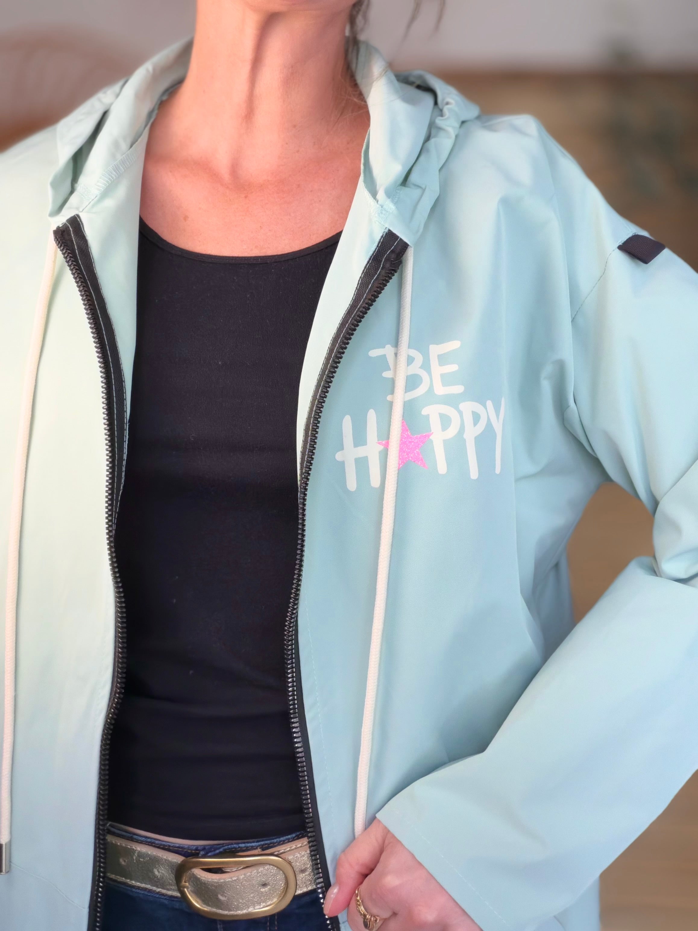 Veste Coupe vent long LESLIE - Vert d'eau