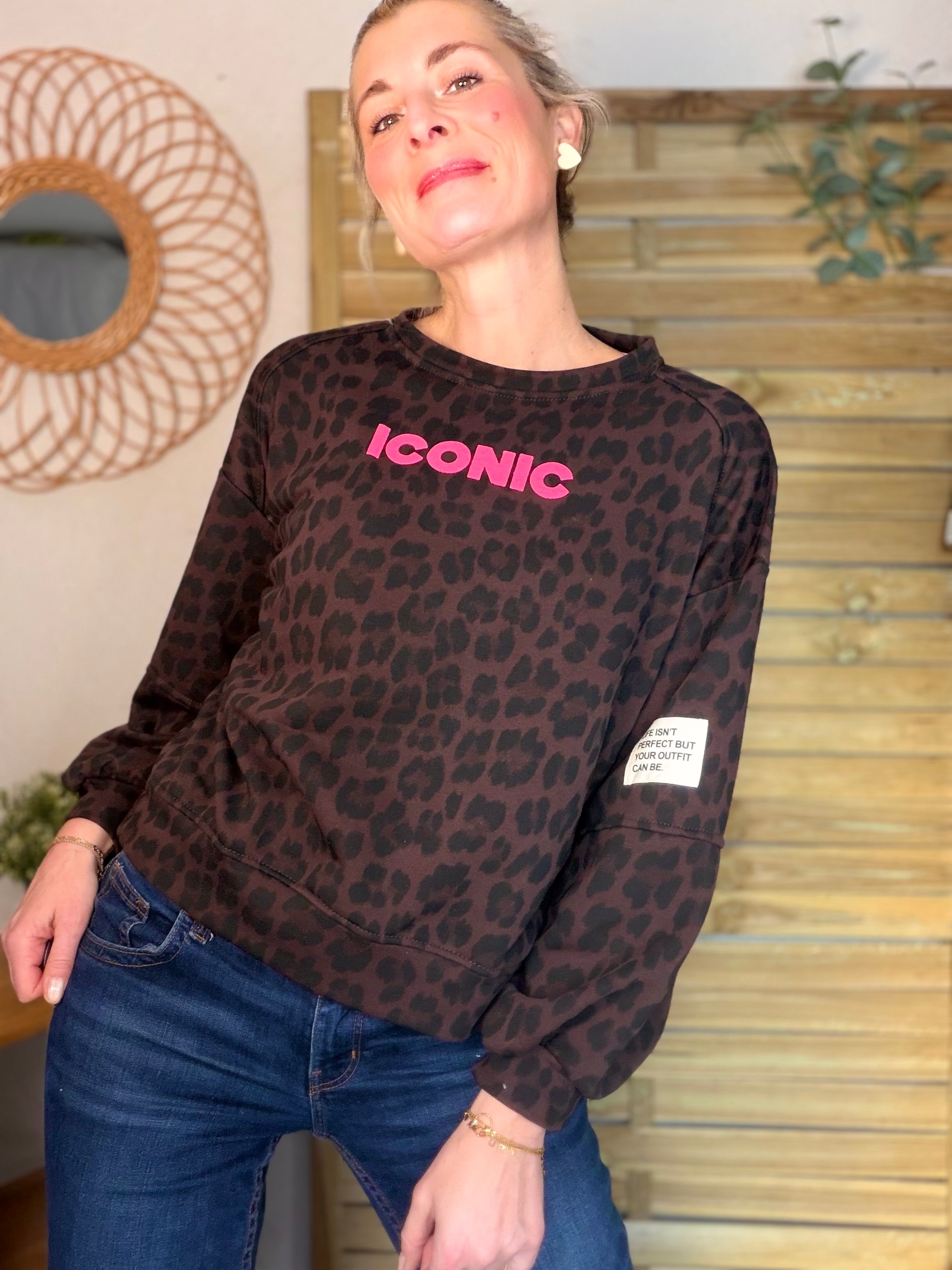 Sweat Léo Choco ICONIC NINON