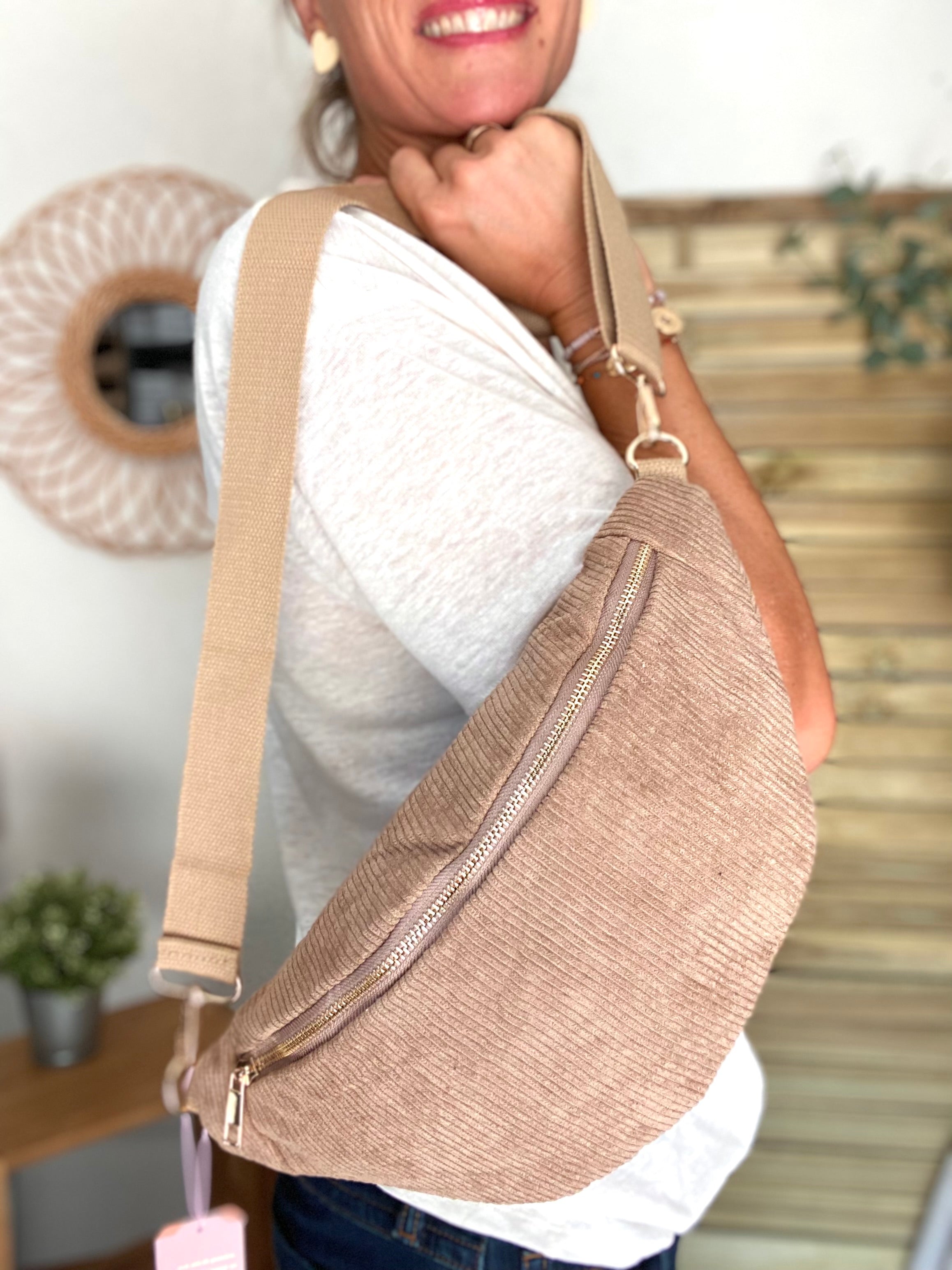 Sac banane XL Ciao Boum - IVY - Taupe (20 coloris)