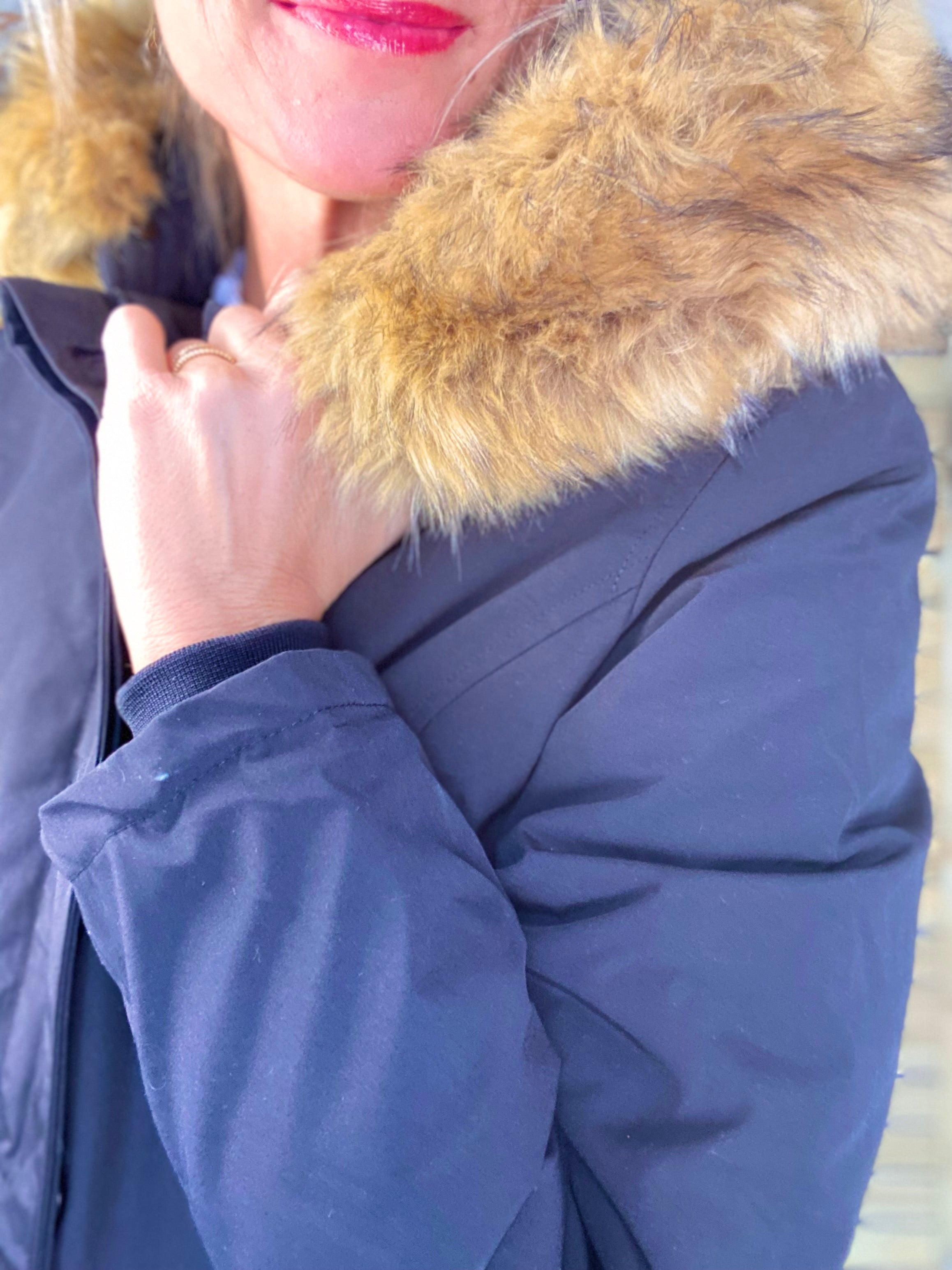 ⚡️ PÉPITES FRIDAY - Parka rembourrée déperlante noir, capuche col fourrure amovible - CHEYENNE