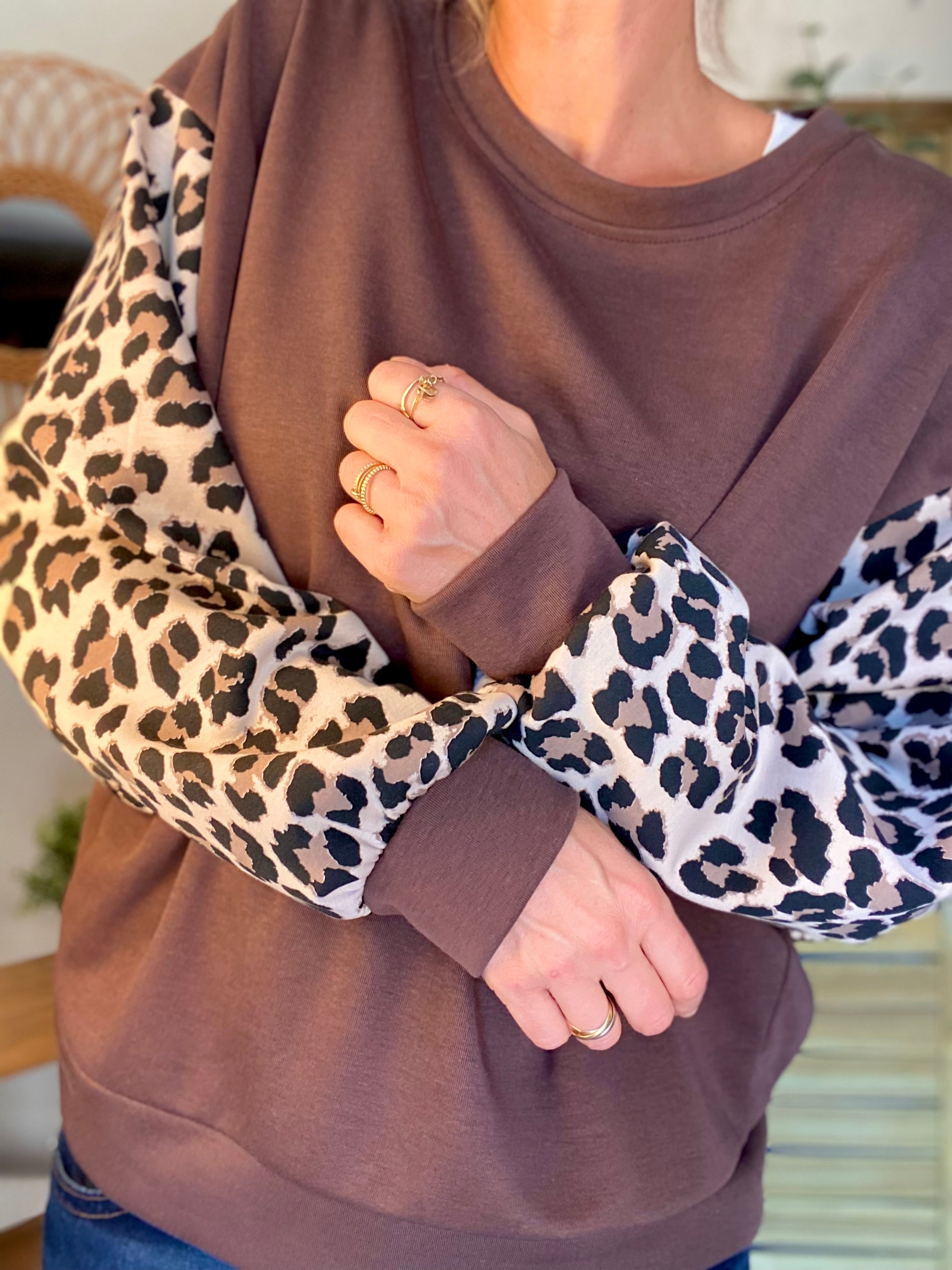 Sweat ample manches Léo LAURINE 🐆