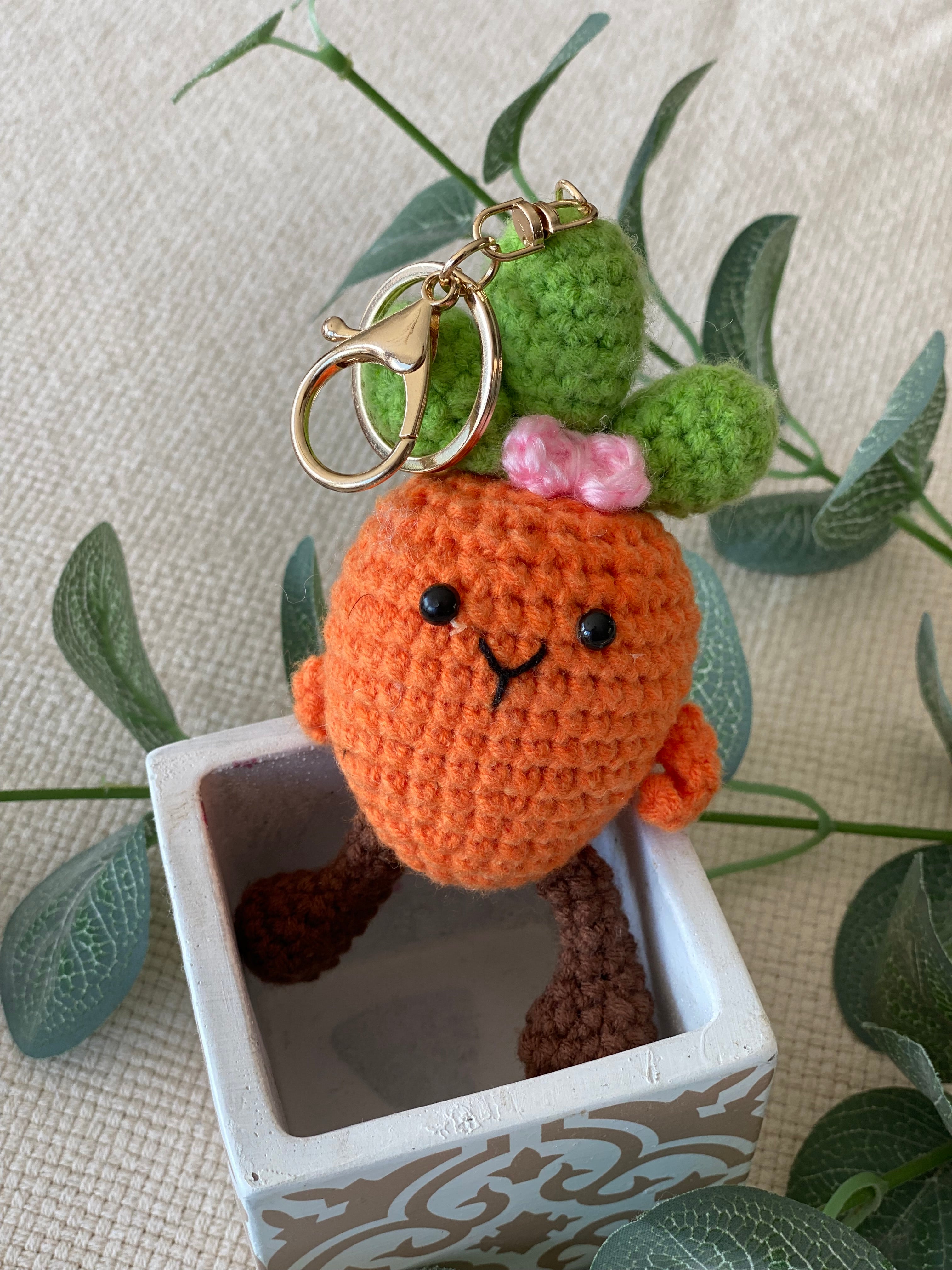 Porte-clefs Grigri en crochet ANATOLE