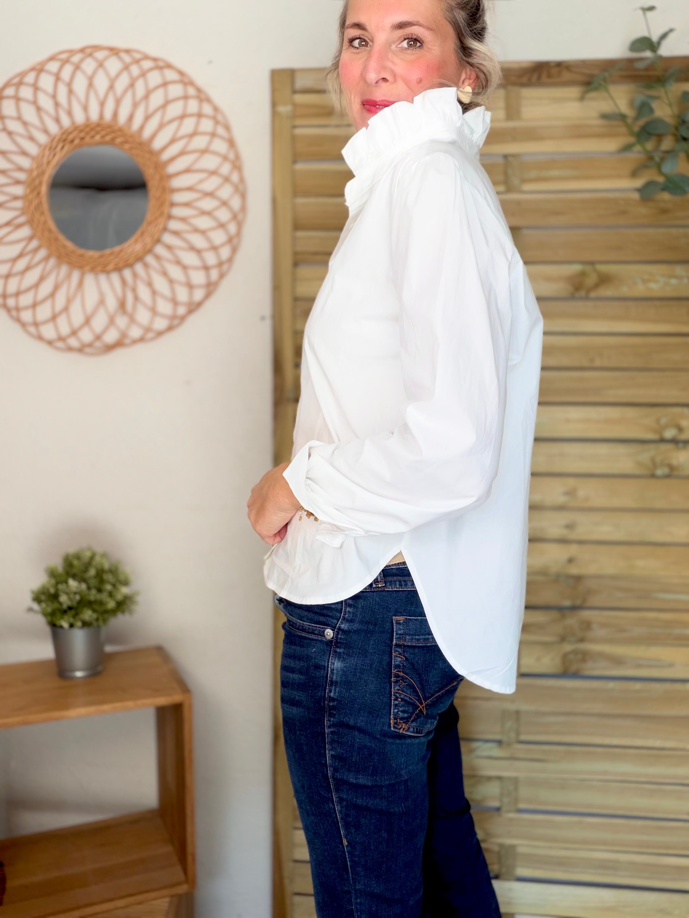 Chemise blanche col victorien LUCE