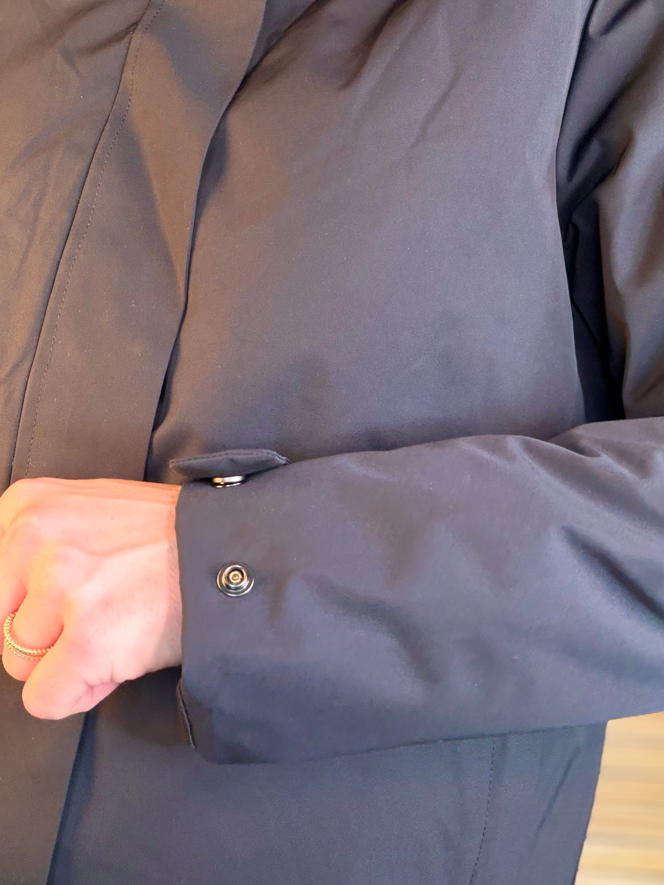 Parka fourrée imperméable AMBRE - Noir / Camel - LAURA JO