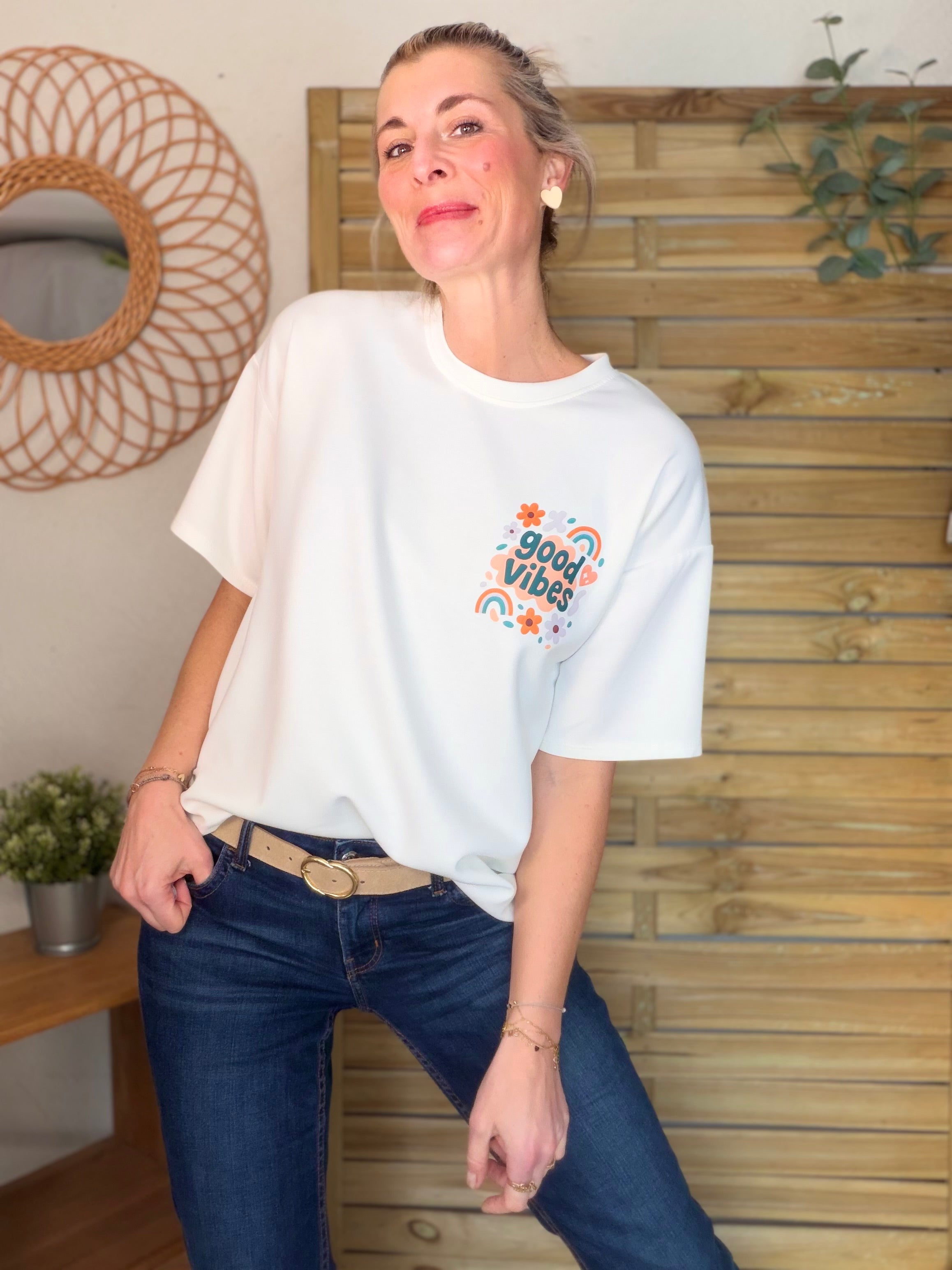 Tee shirt GOOD VIBES - THÉA