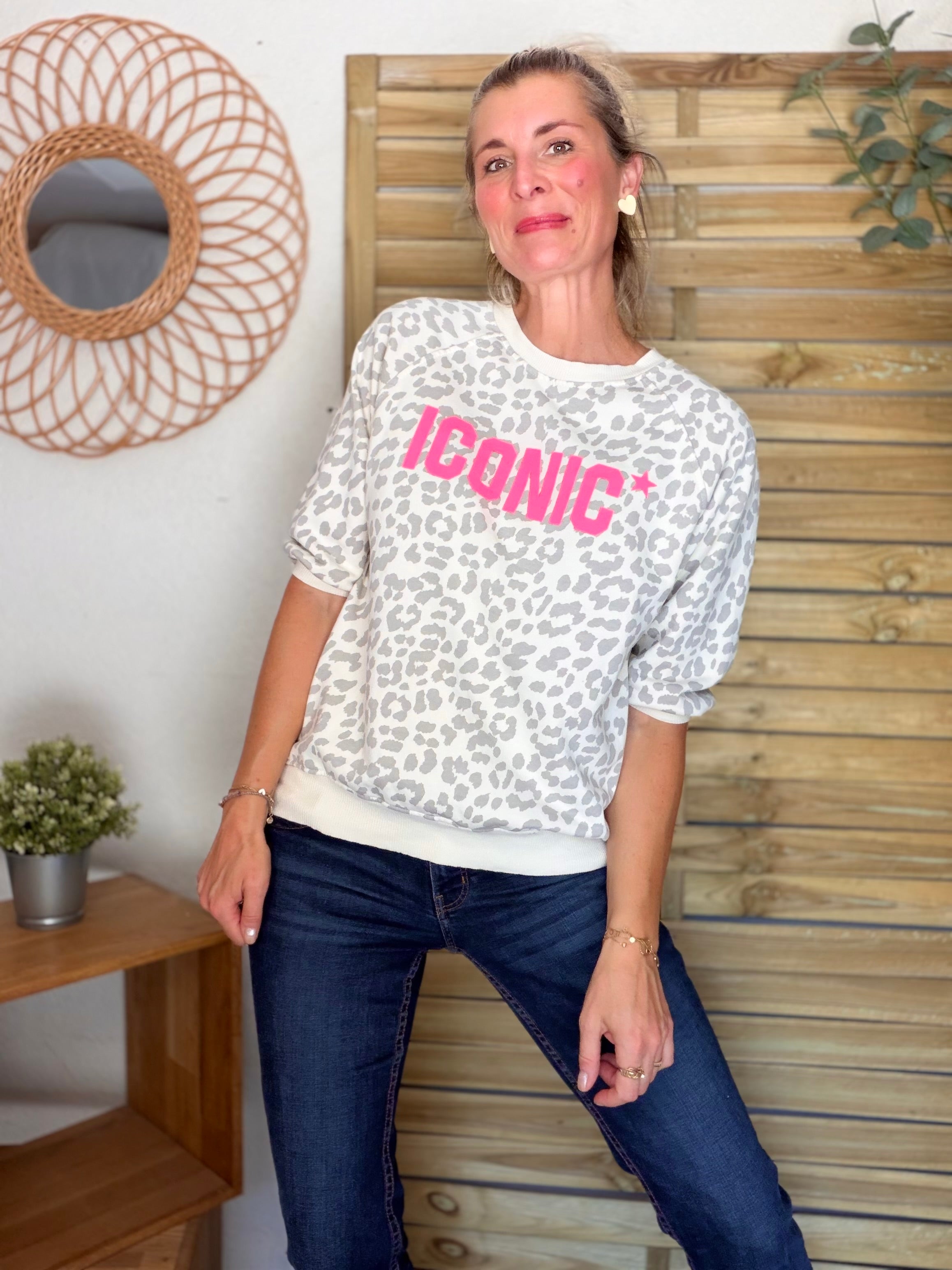 Sweat ICONIC Léo - ANGELA Écru