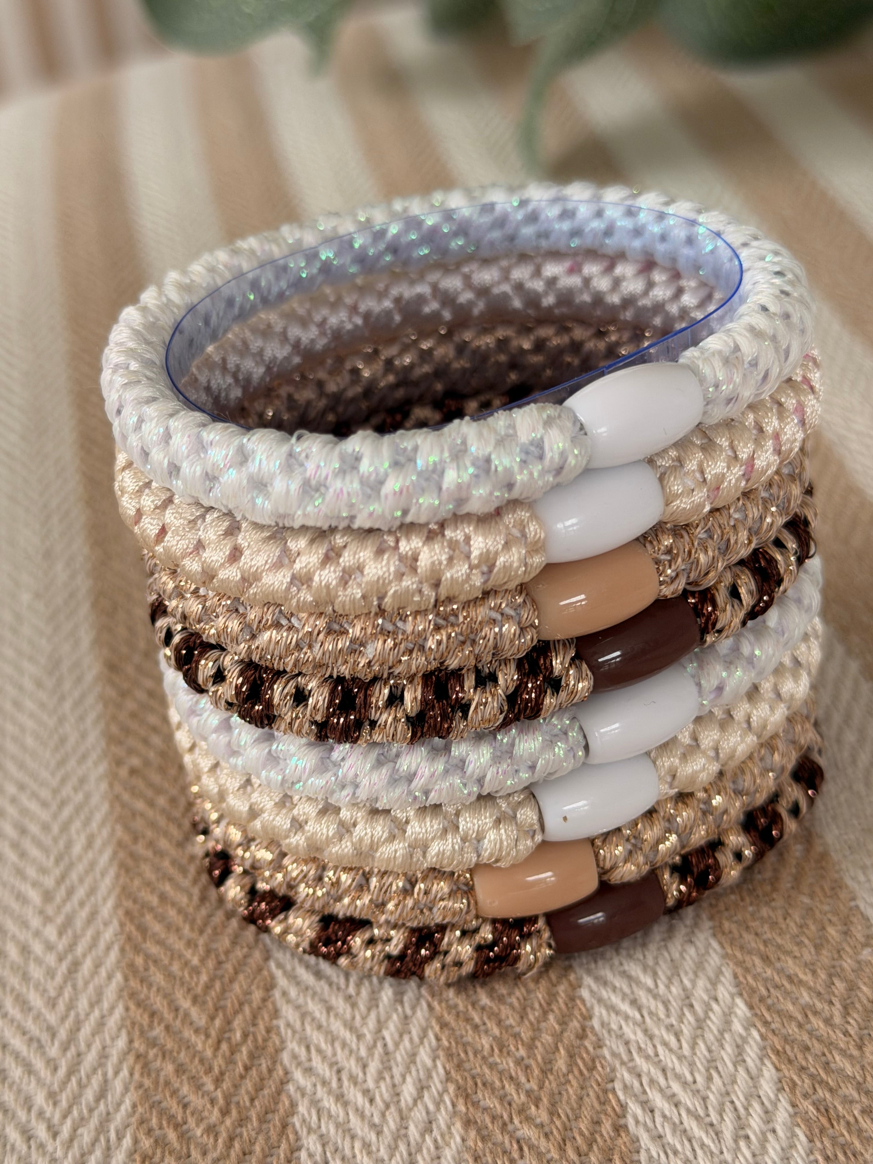 Set 8 élastiques cheveux