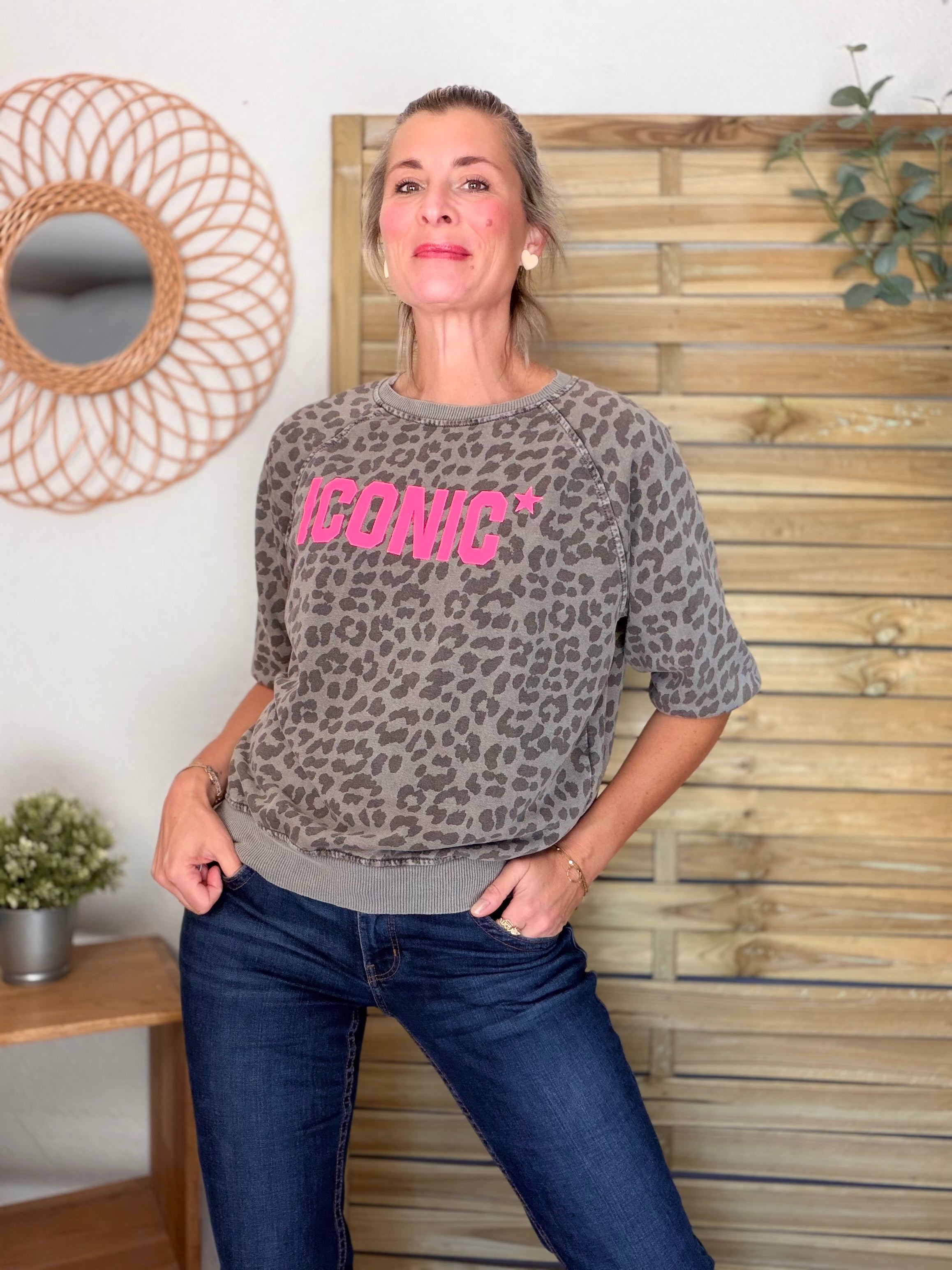 Sweat ICONIC Léo - ANGELA Gris