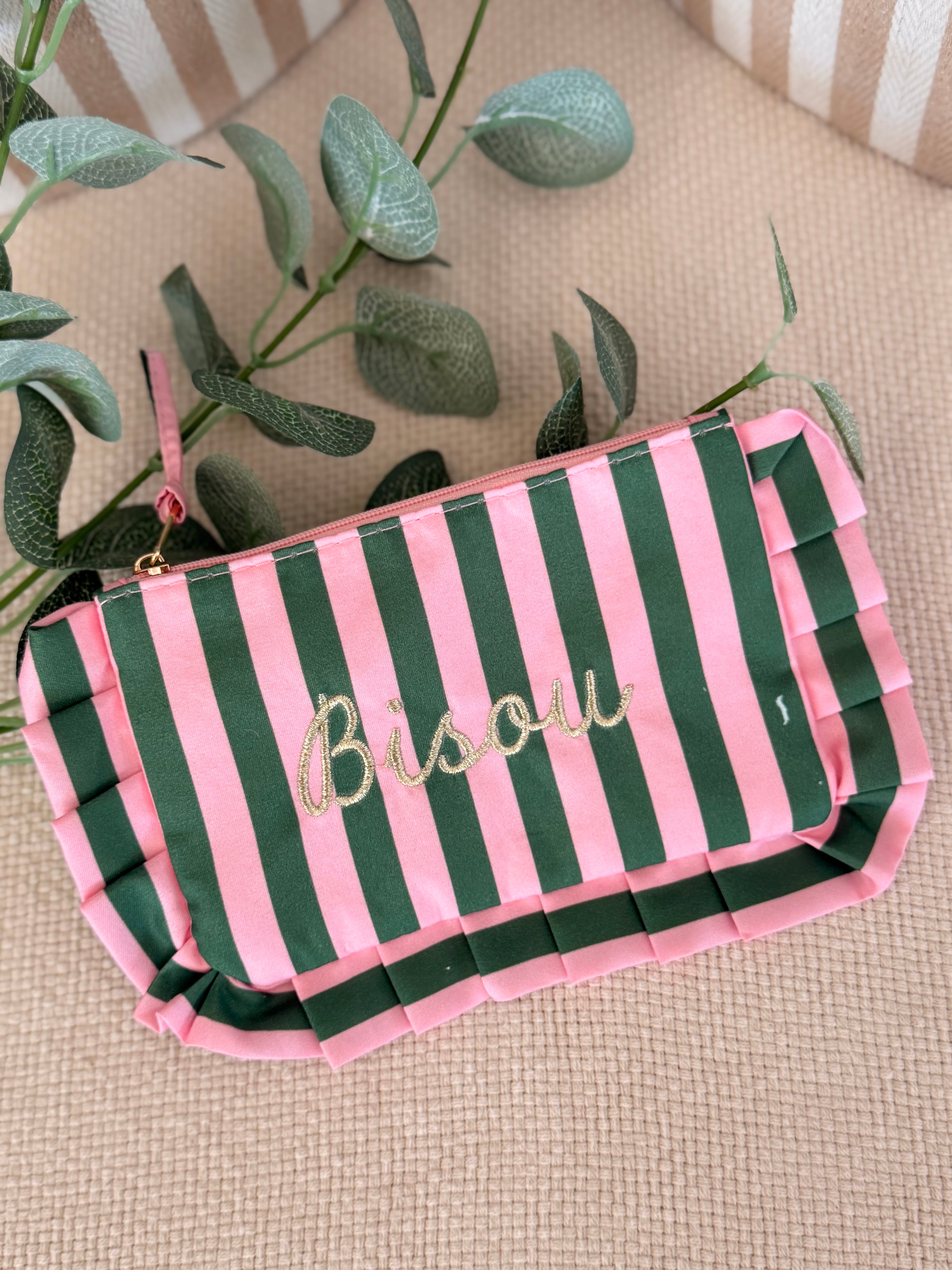 Pochette rayée à volants ESTHER