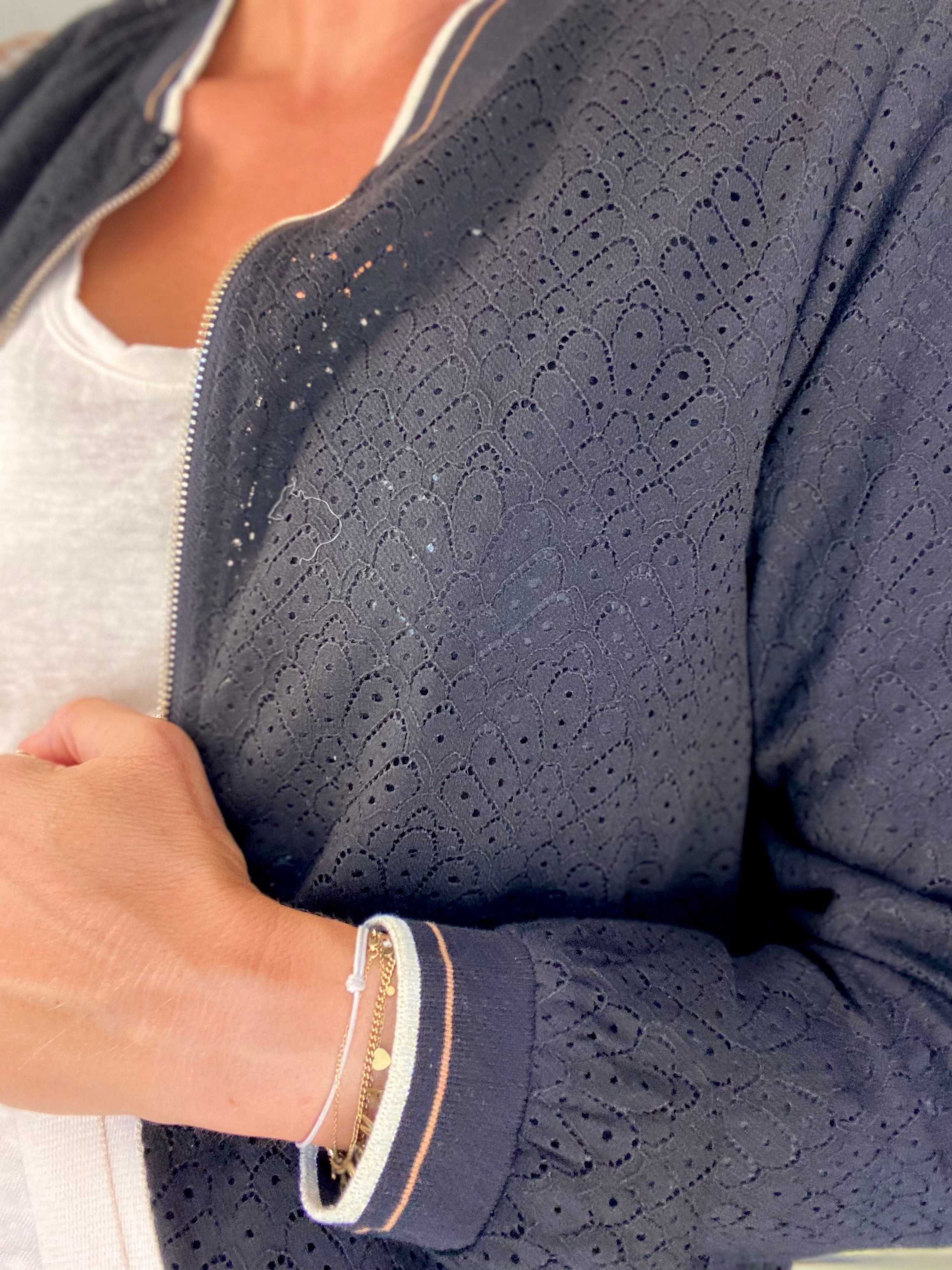 Veste bombers en crochet MAXANCE