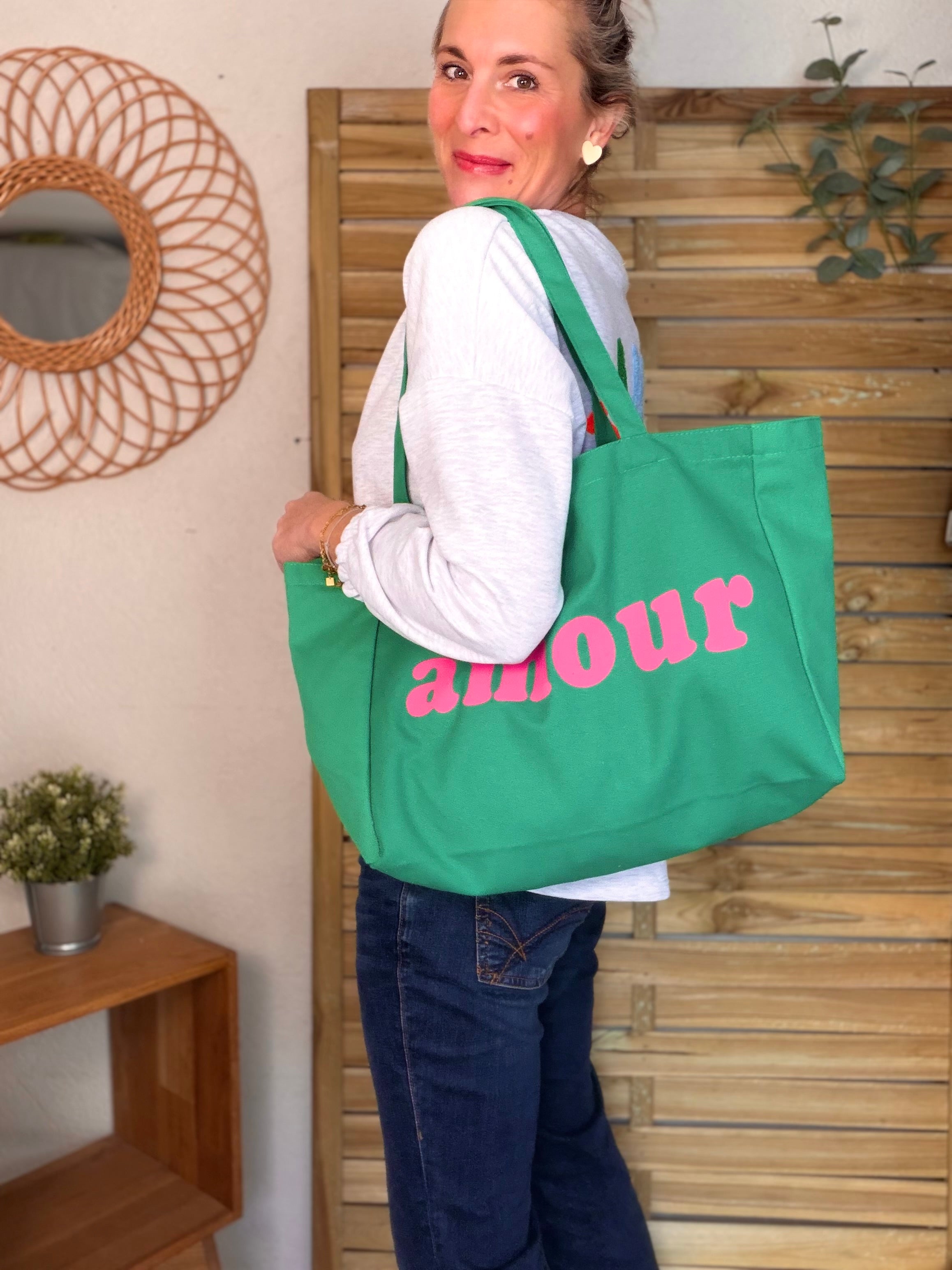 Grand cabas Tote bag amour BELLY