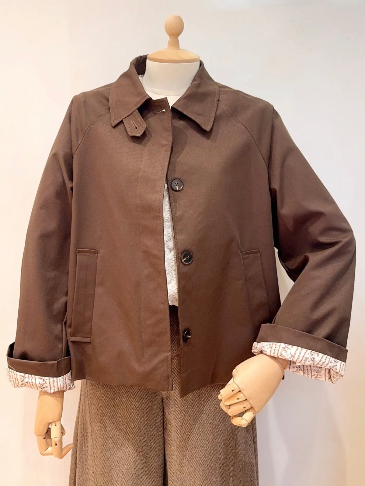 Veste Trench avec Liberty - MADELEINE Chocolat