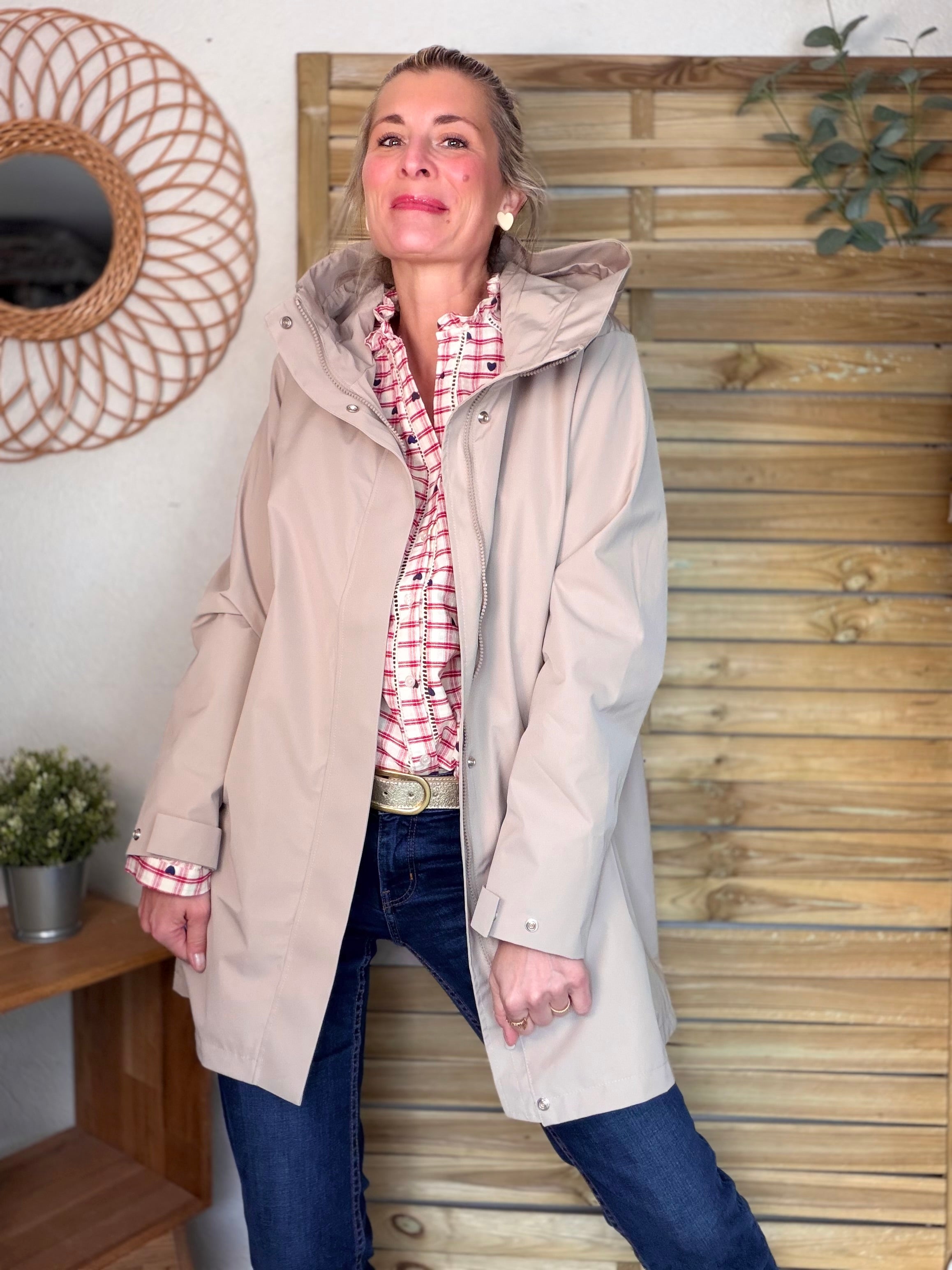 Imperméable LAURENCE long - Beige