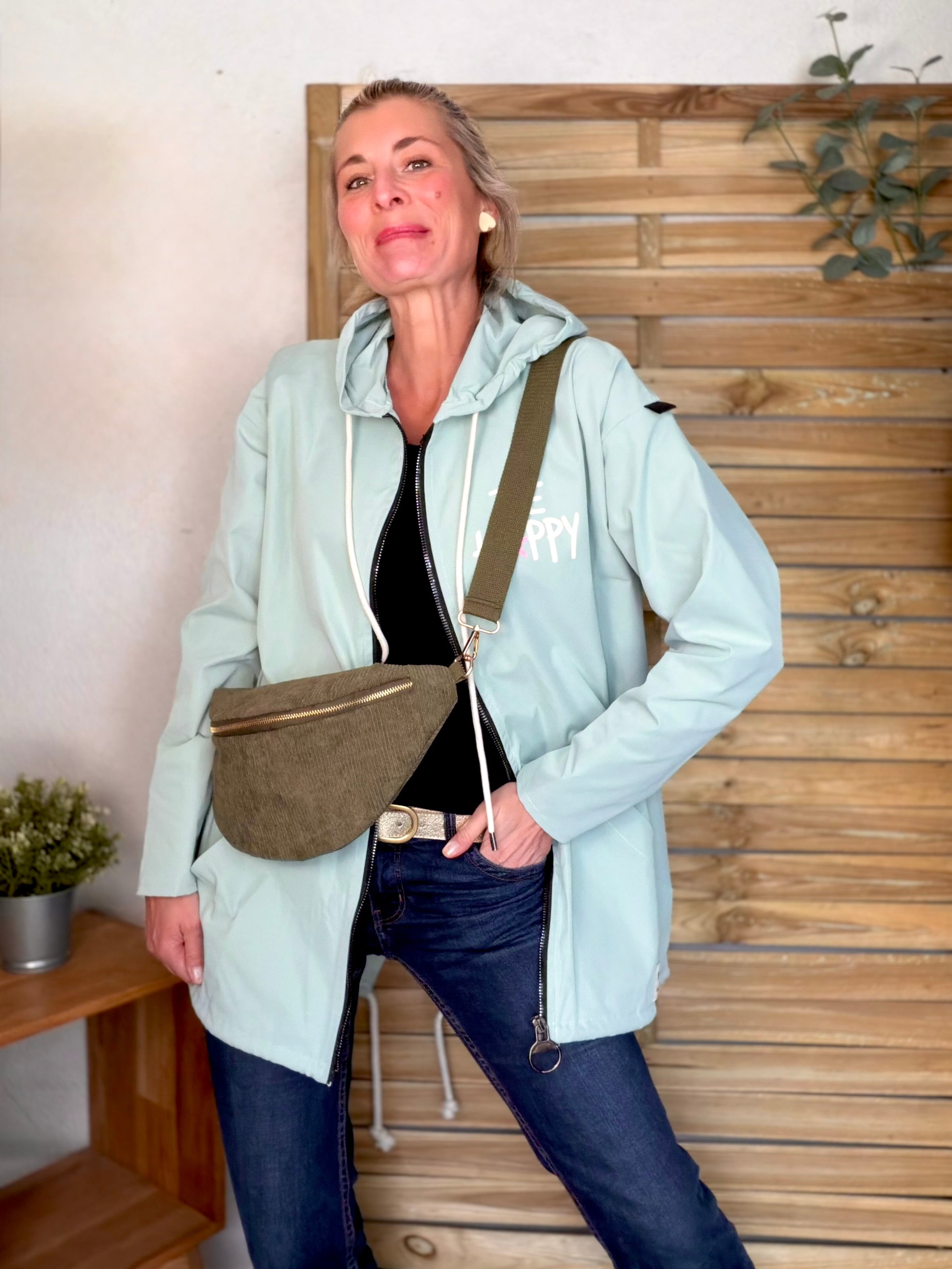 Veste Coupe vent long LESLIE - Vert d'eau