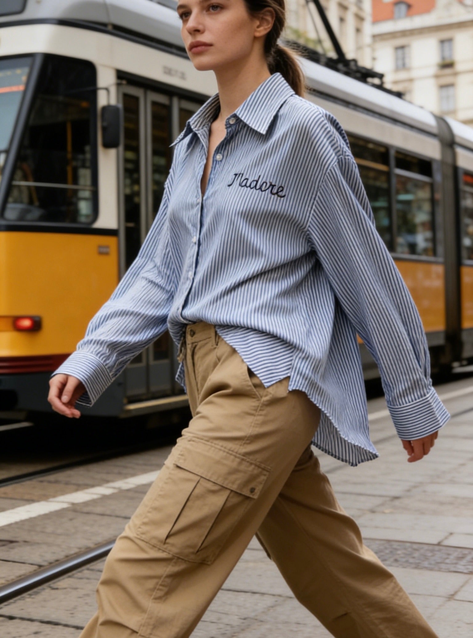 ⚡️ARRIVAGE - Chemise bleue à rayures J’ADORE - ELORY