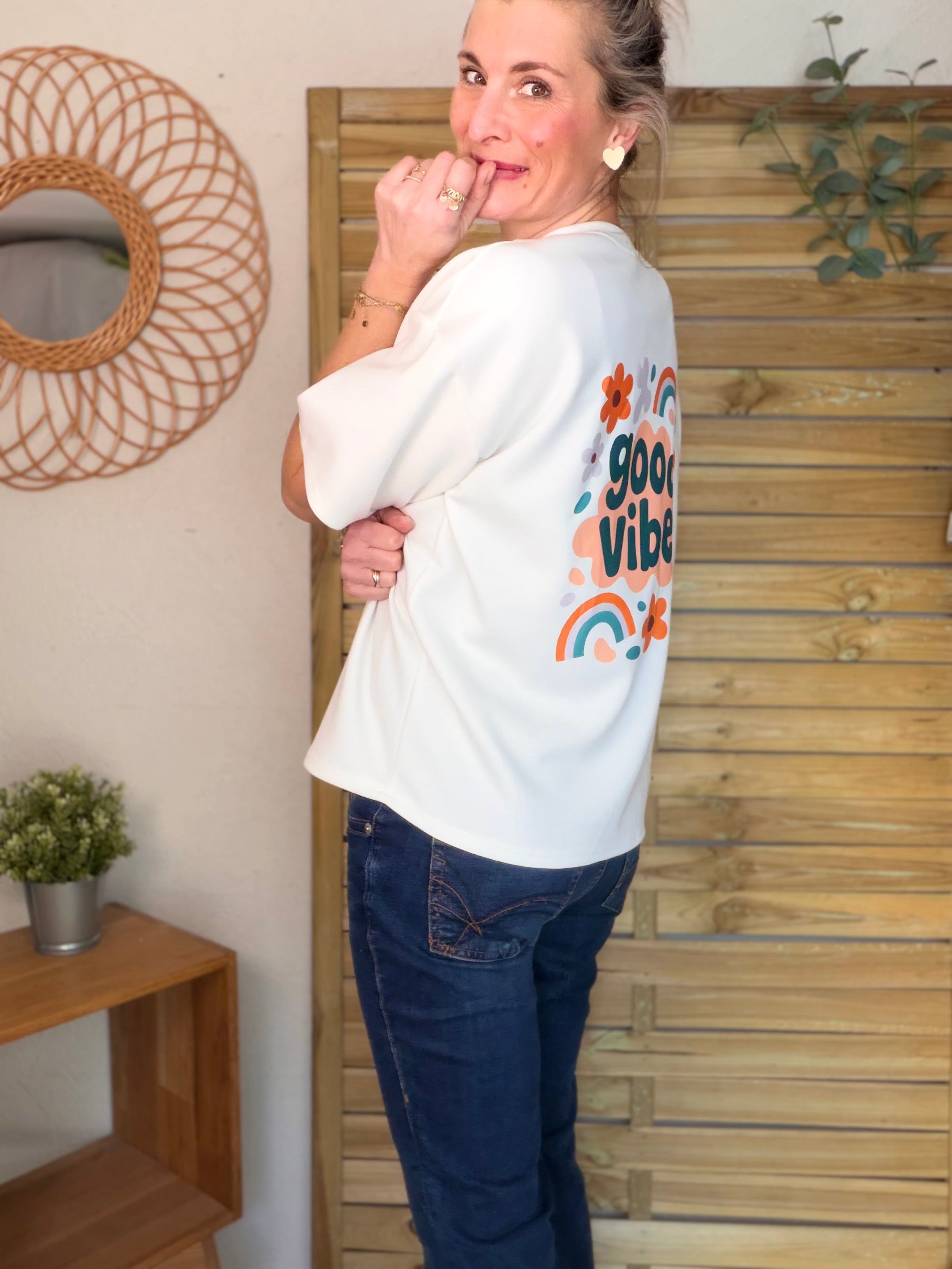 Tee shirt GOOD VIBES - THÉA